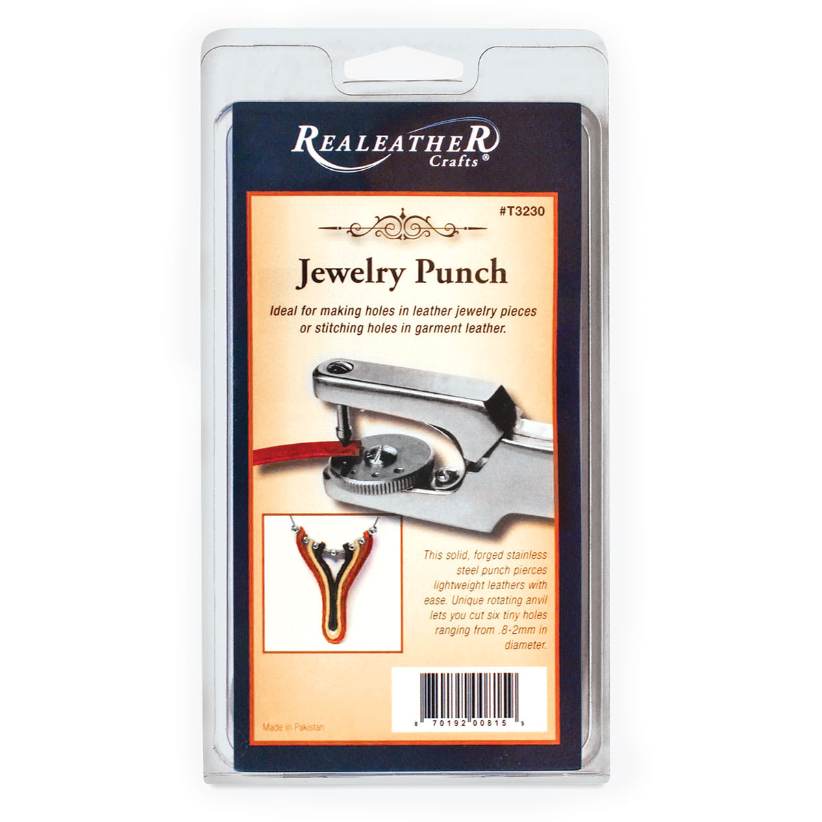 Realeather Jewelry Punch, front of packaging