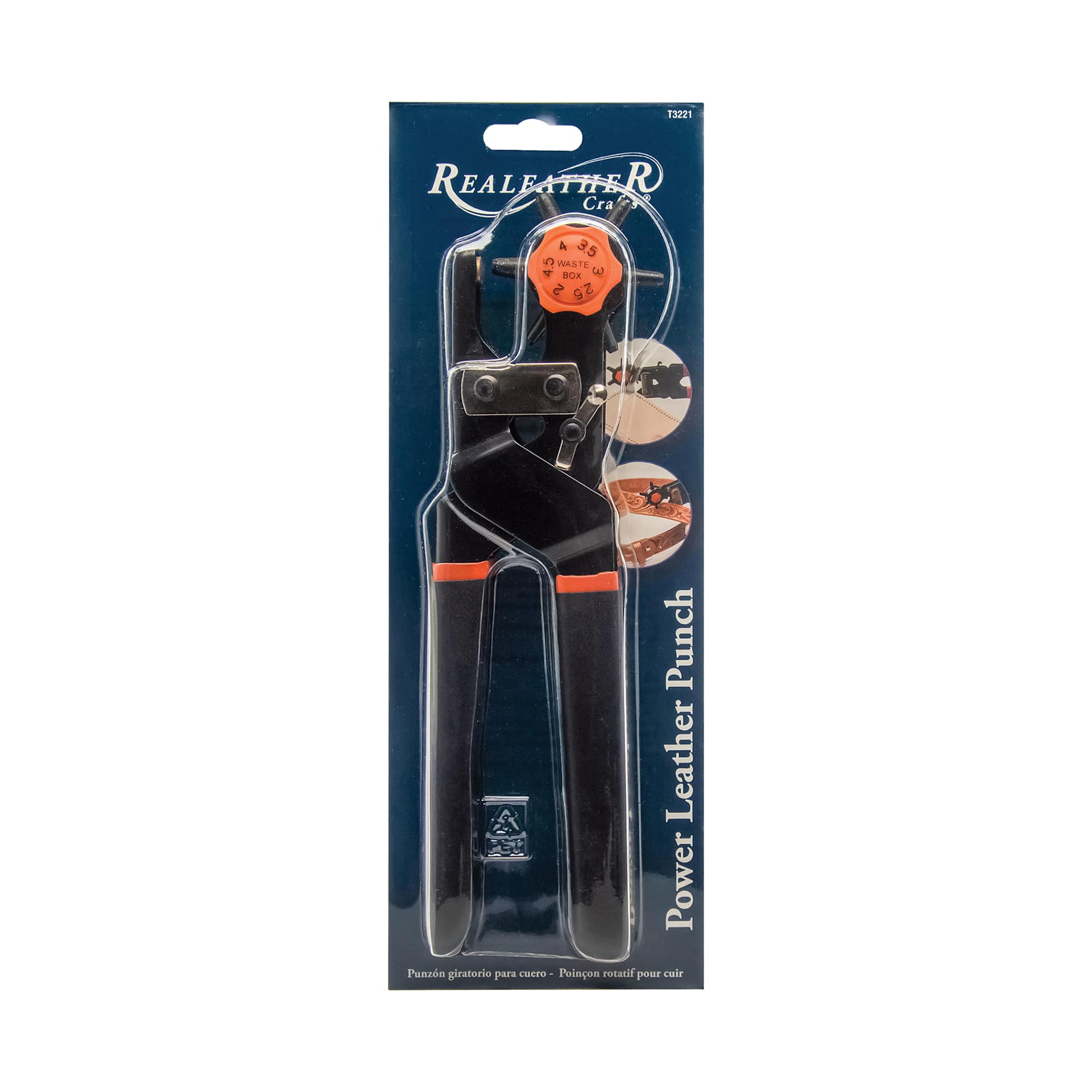 Realeather Power Leather Punch, packaging