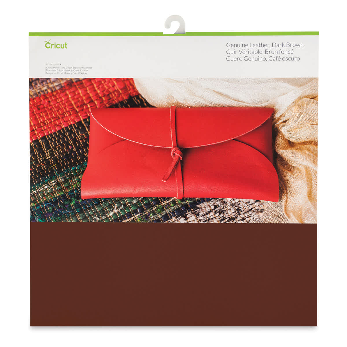 Cricut Genuine Leather - Dark Brown, 12" x 12"