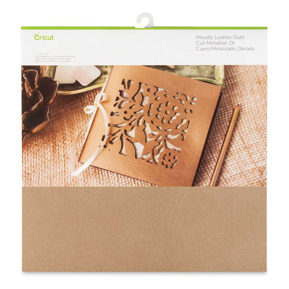 Cricut Genuine Leather - Metallic Gold, 12" x 12"
