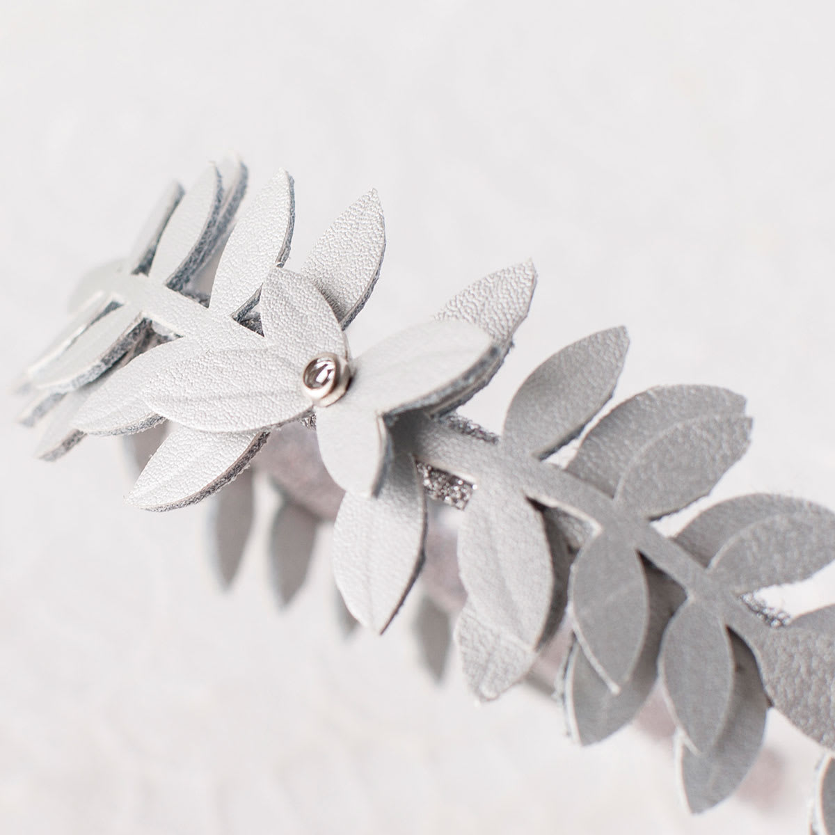 Cricut Genuine Leather - Metallic Silver, Sample Artwork