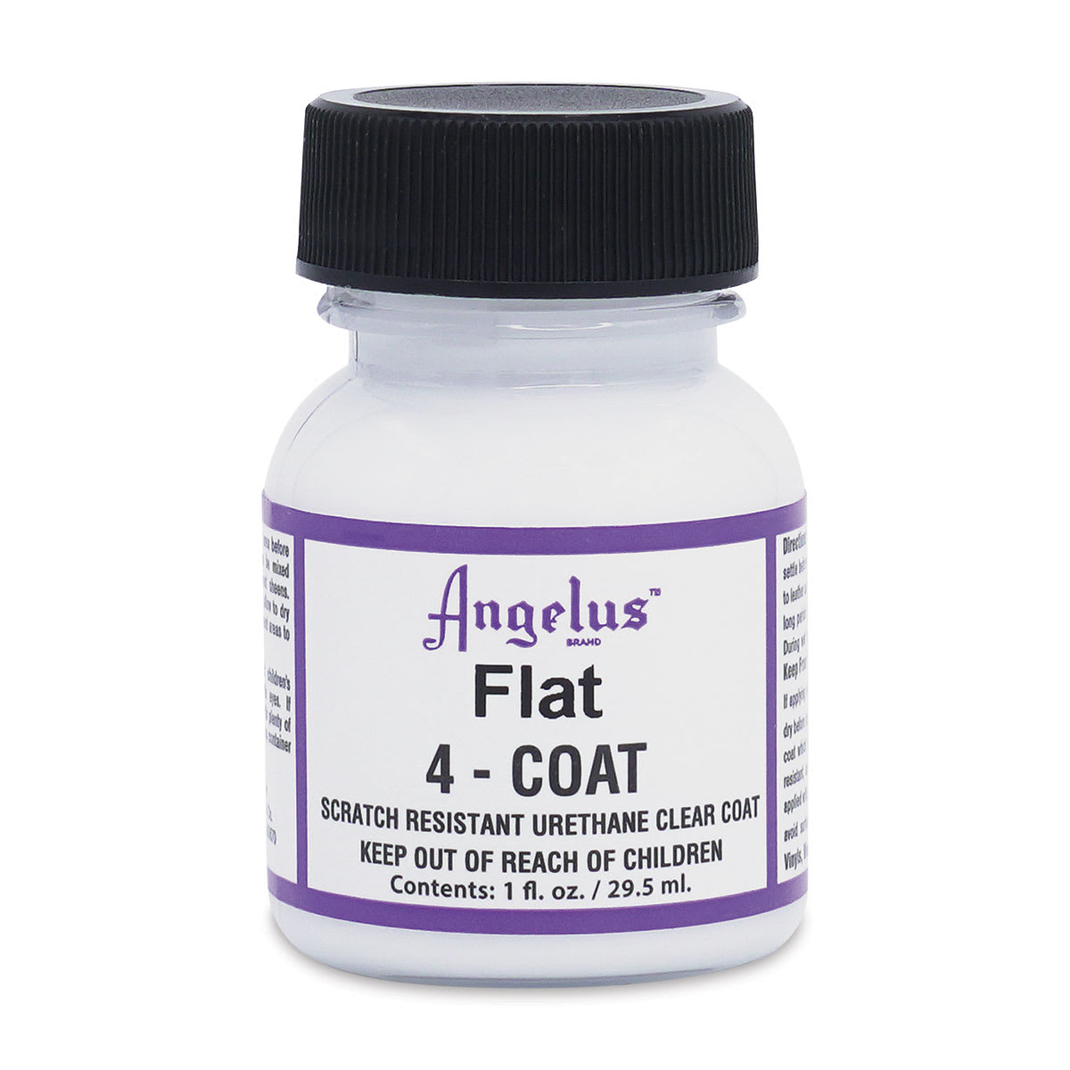 Angelus 4-Coat Urethane Clear Coat - Flat, 1 oz, Bottle