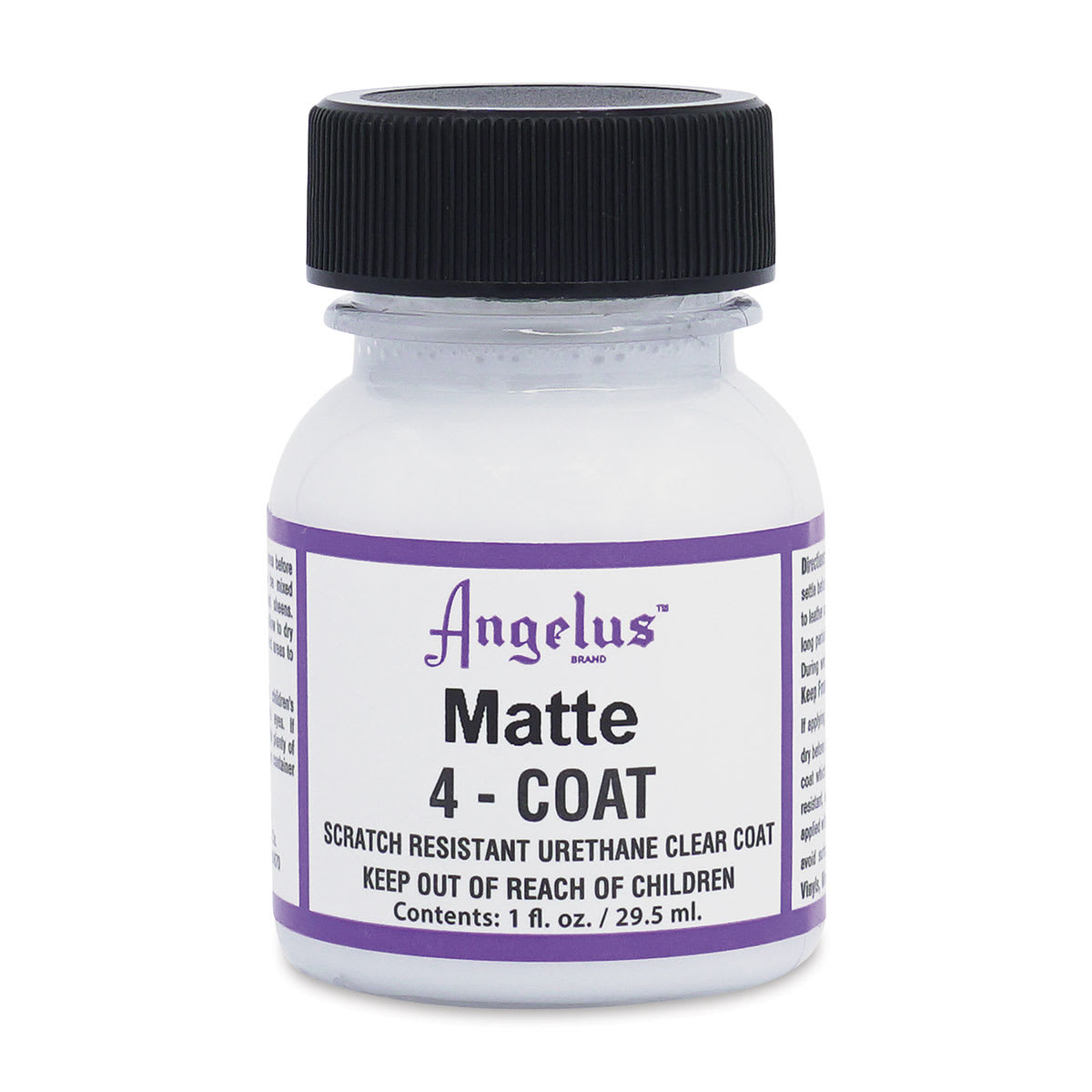 Angelus 4-Coat Urethane Clear Coat - Matte, 1 oz, Bottle Angelus 4-Coat Urethane Clear Coat - Matte, 1 oz, Bottle