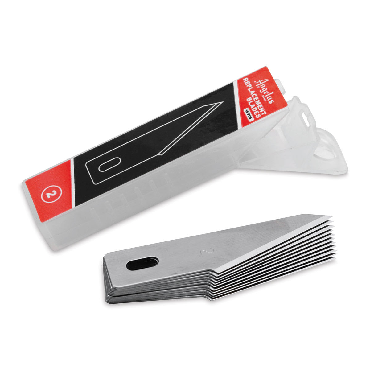 Angelus #2 Replacement Blades, Pkg of 10, Outside Of Package