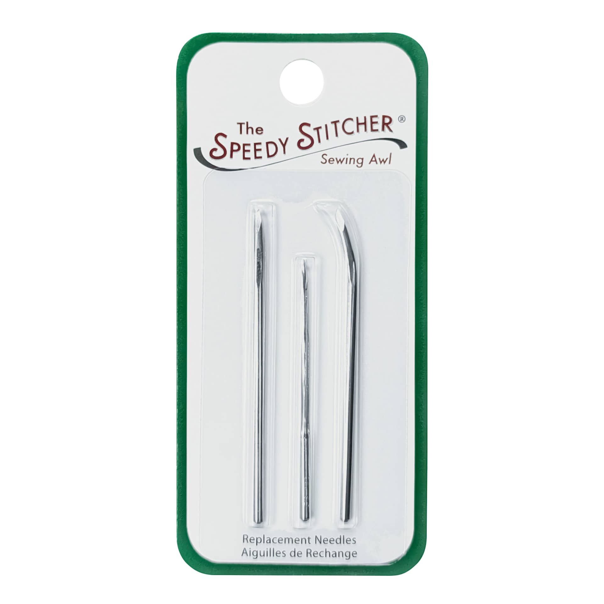 Speedy Stitcher Replacement Needles - Set of 3 front of packaging
