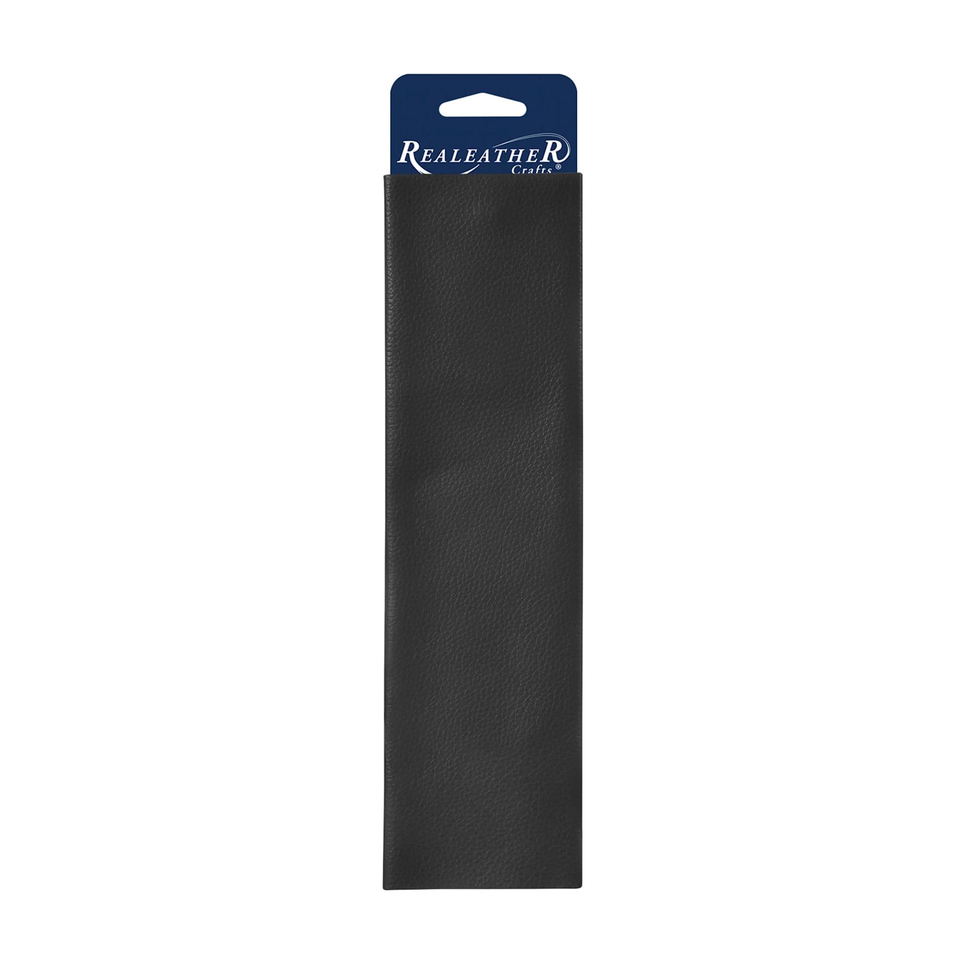 Realeather Deertan Leather Trim - Black, 11" x 8-1/2", packaging