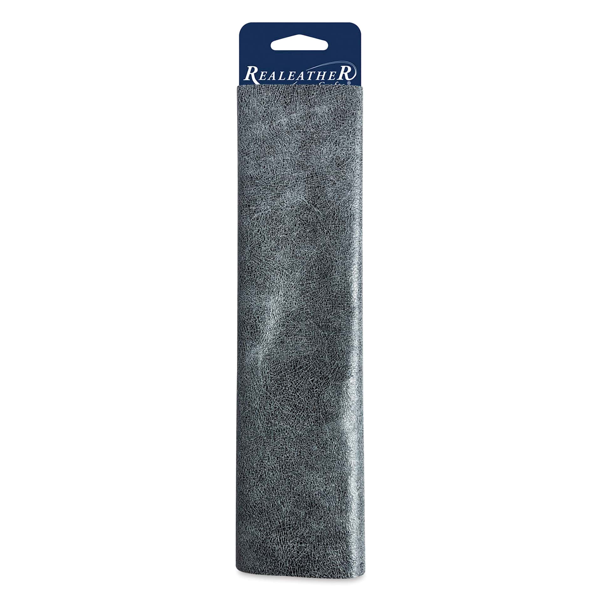 Realeather Bomber Leather Trim - Blue, wrapped around packaging
