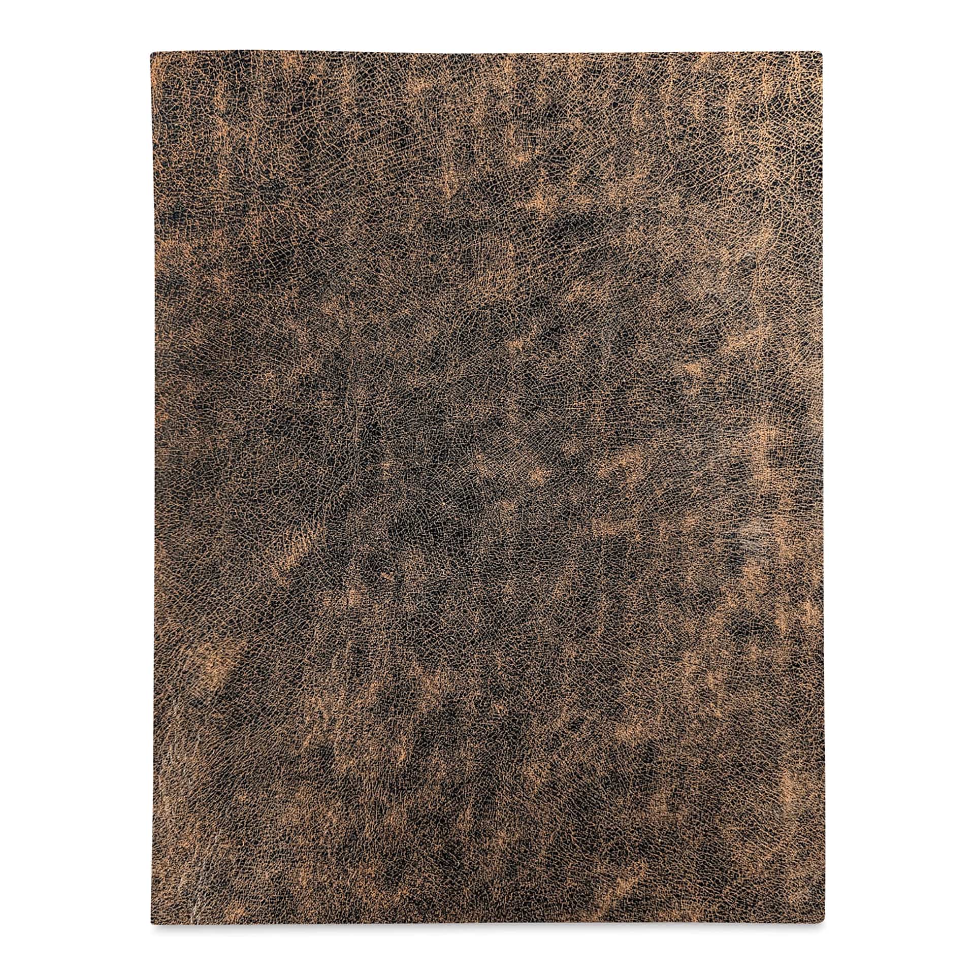 Realeather Bomber Leather Trim - Brown, 8-1/2" x 11", sheet