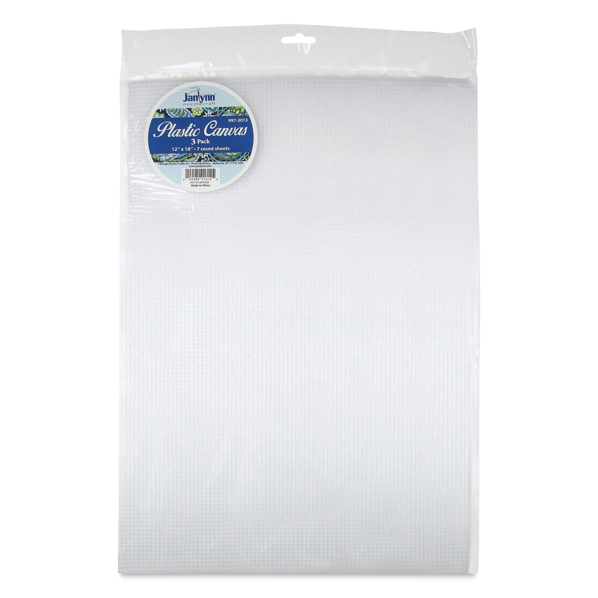 Janlynn Plastic Canvas - Large, Pkg of 3, 12" x 18" - front of packaging