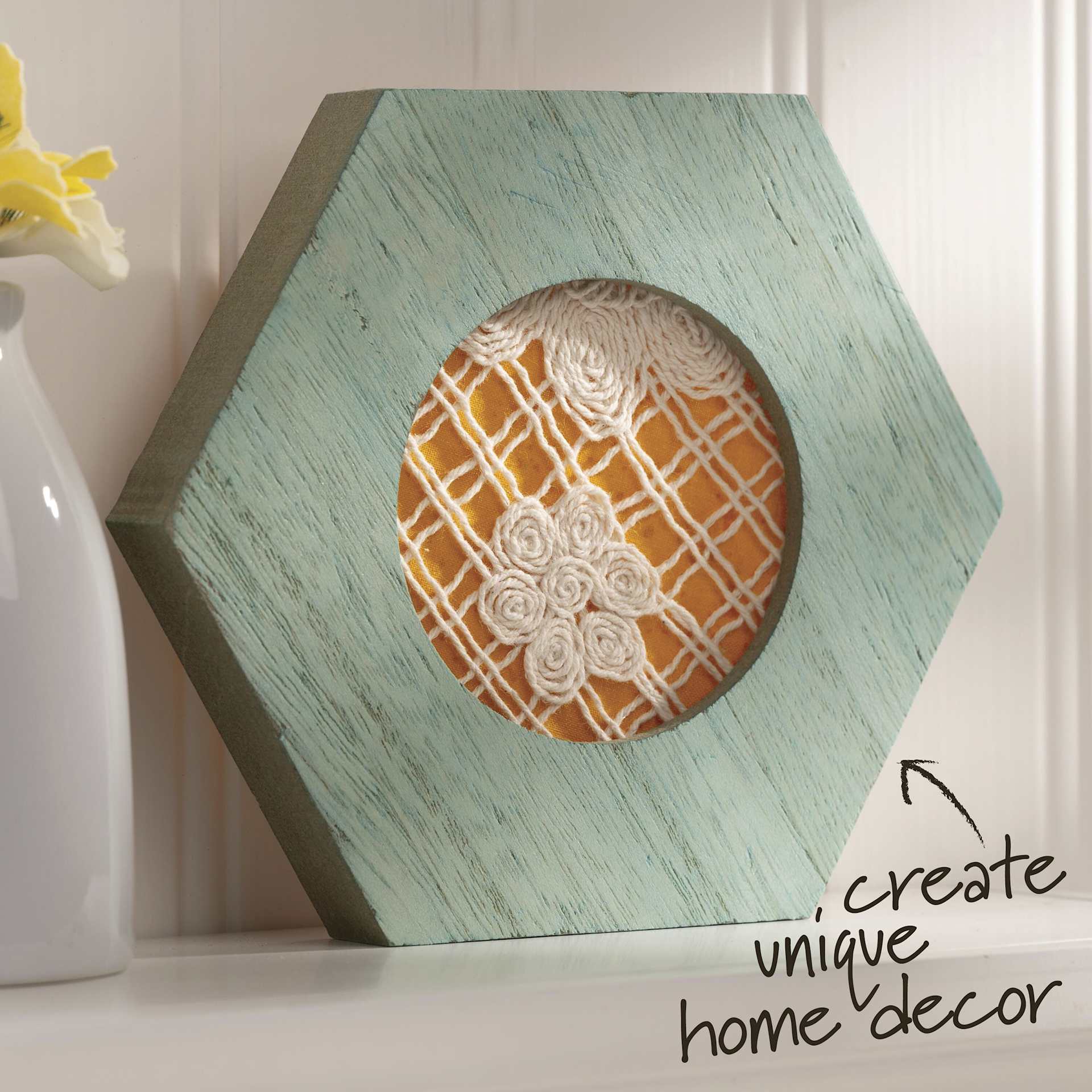 Bucilla Embroidery Hoop Frame - Hexagon, 3" - create unique home décor  