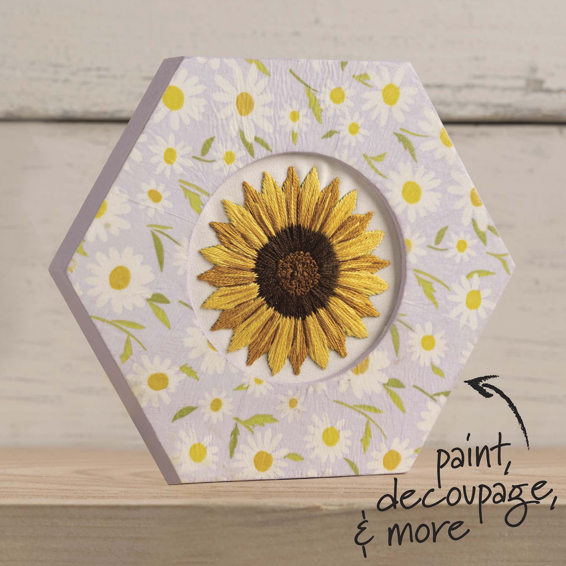 Bucilla Embroidery Hoop Frame - Hexagon, 3" - paint, decoupage, & more