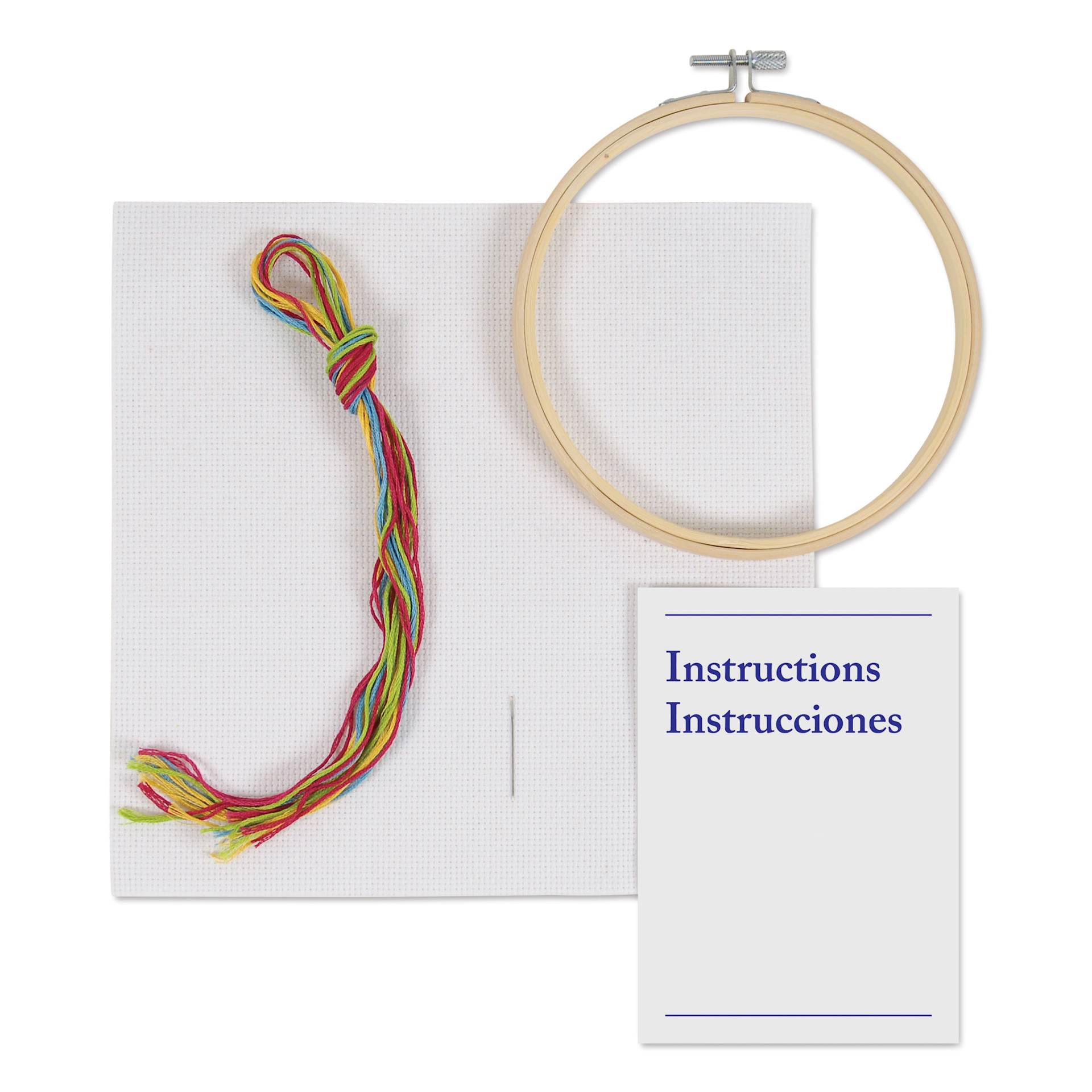 DMC Learning Cross Stitch Kit - contents