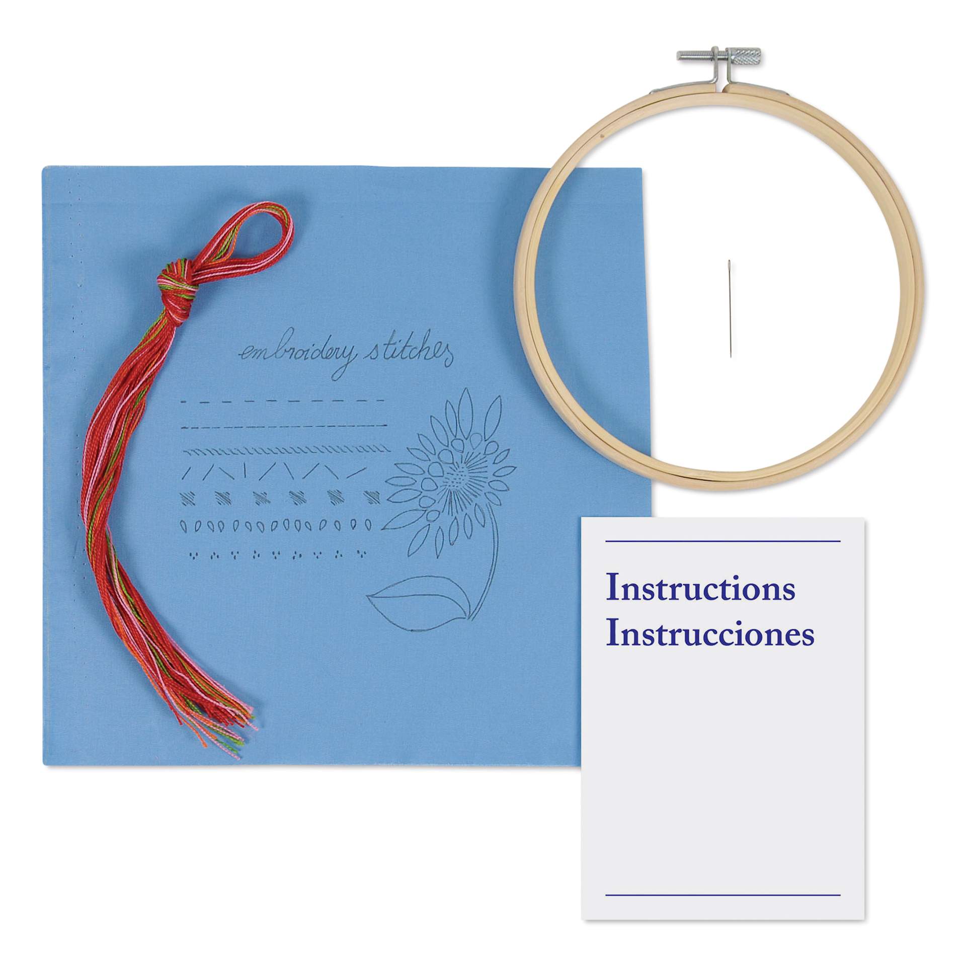 DMC Learning Embroidery Kit - contents