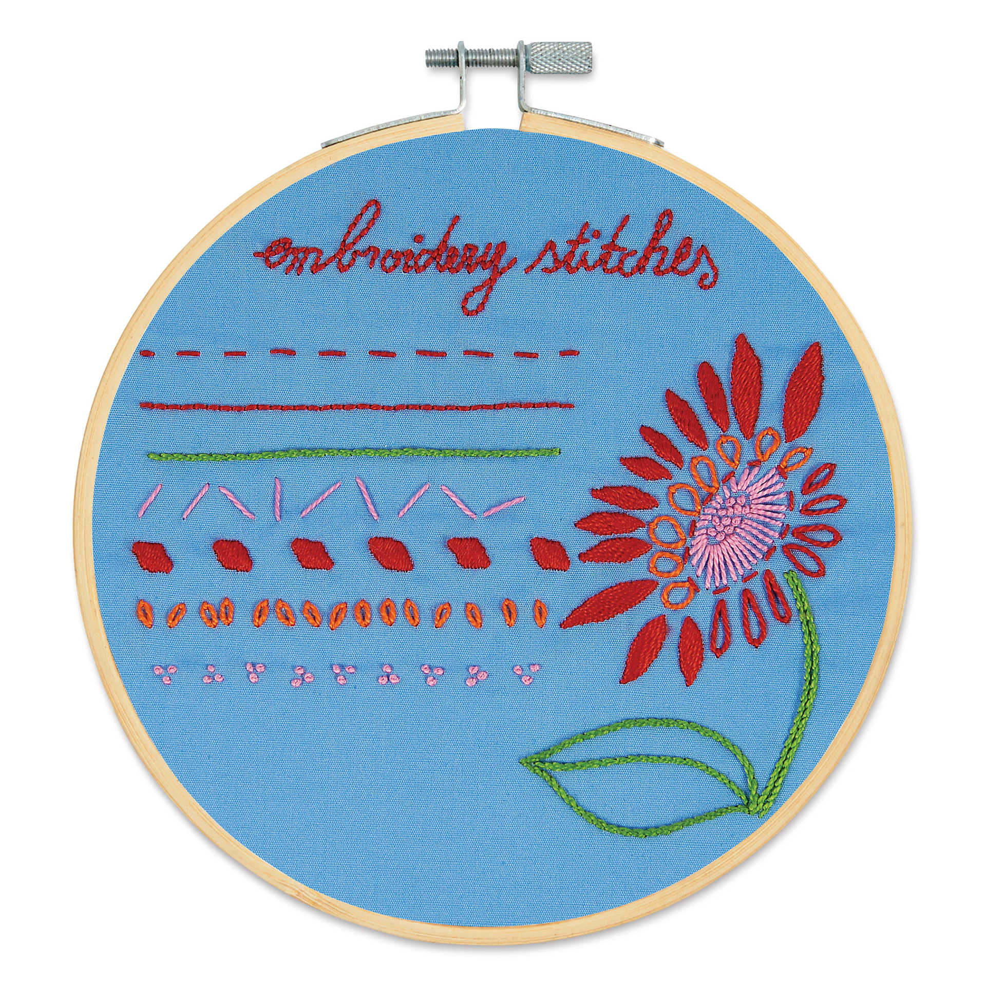 DMC Learning Embroidery Kit - finished example