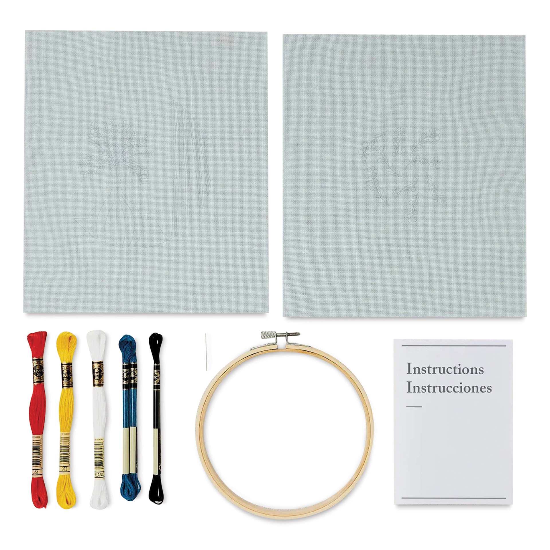 DMC Mindful Making Embroidery Duo Kit - Mellow Mimosa - contents