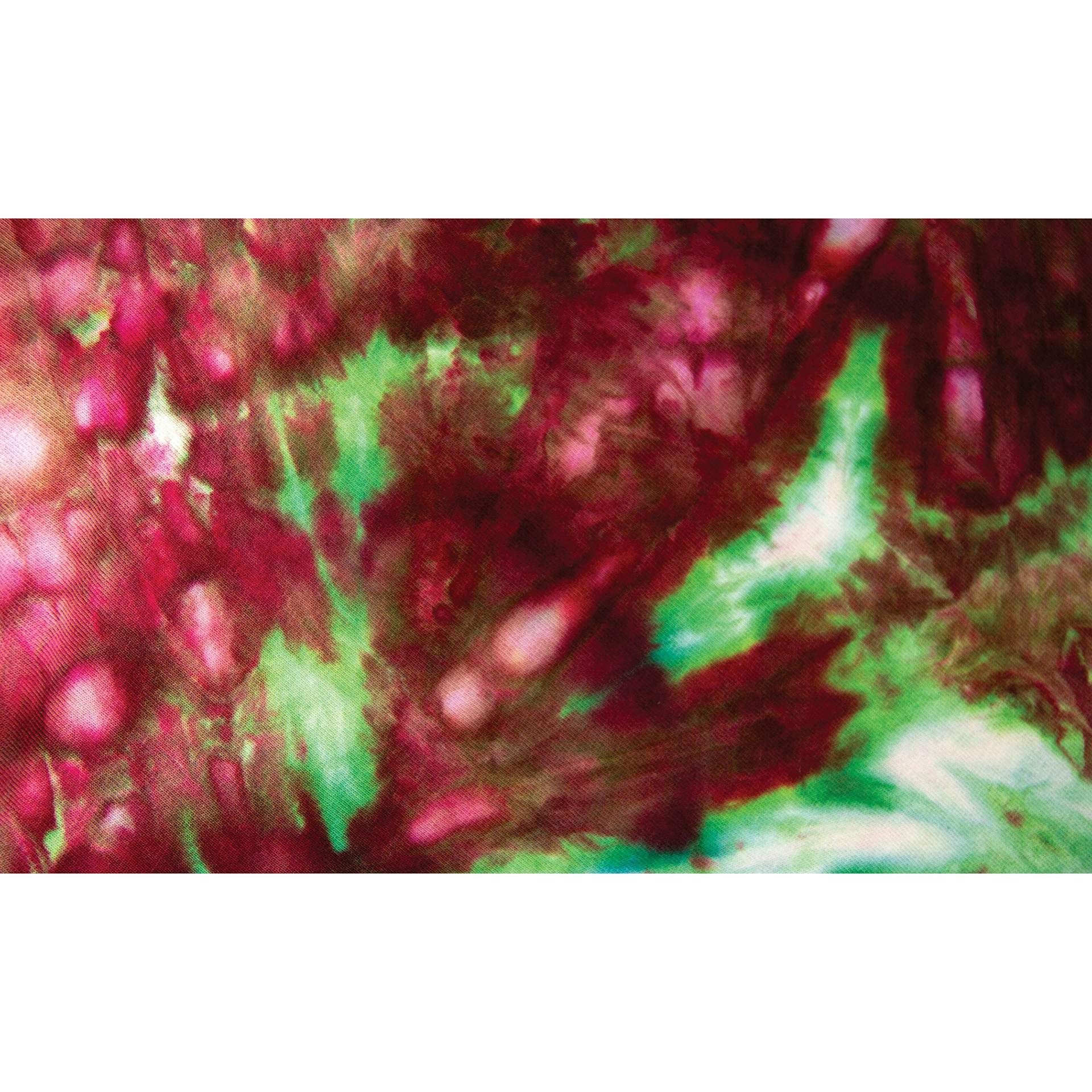 Jacquard Ice Dye Kit - Poinsettia close up showing color effects