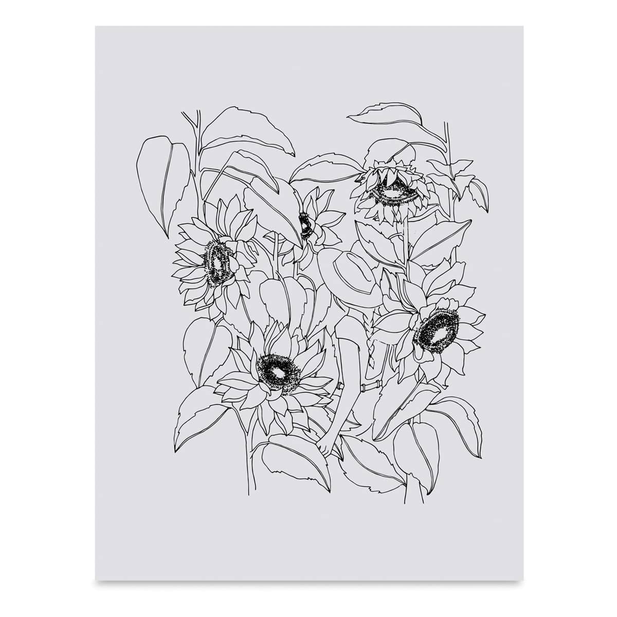 The Plant Lady: A Floral Coloring Book with Succulents and Flowers, Book Page