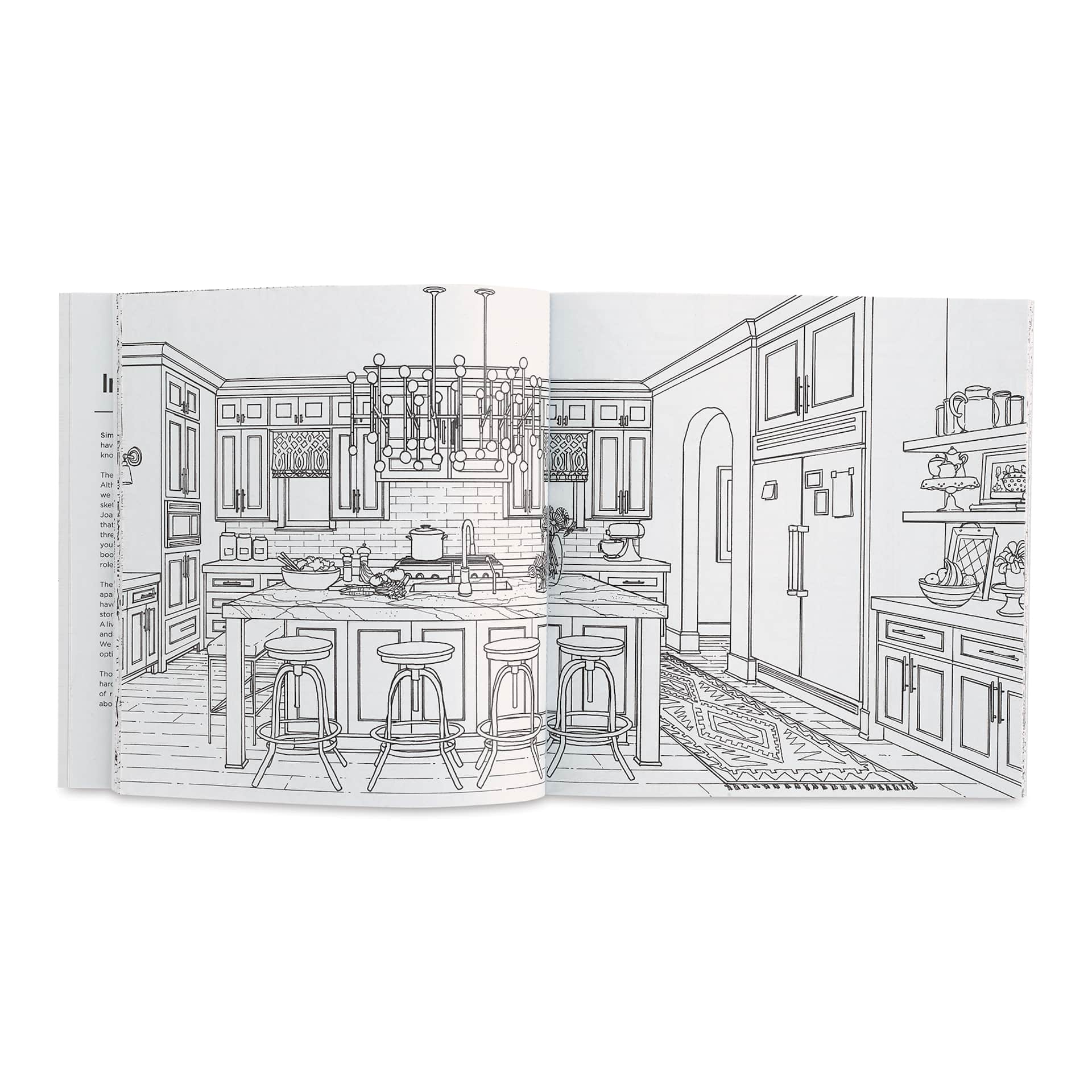Color at Home Coloring Book (kitchen spread)