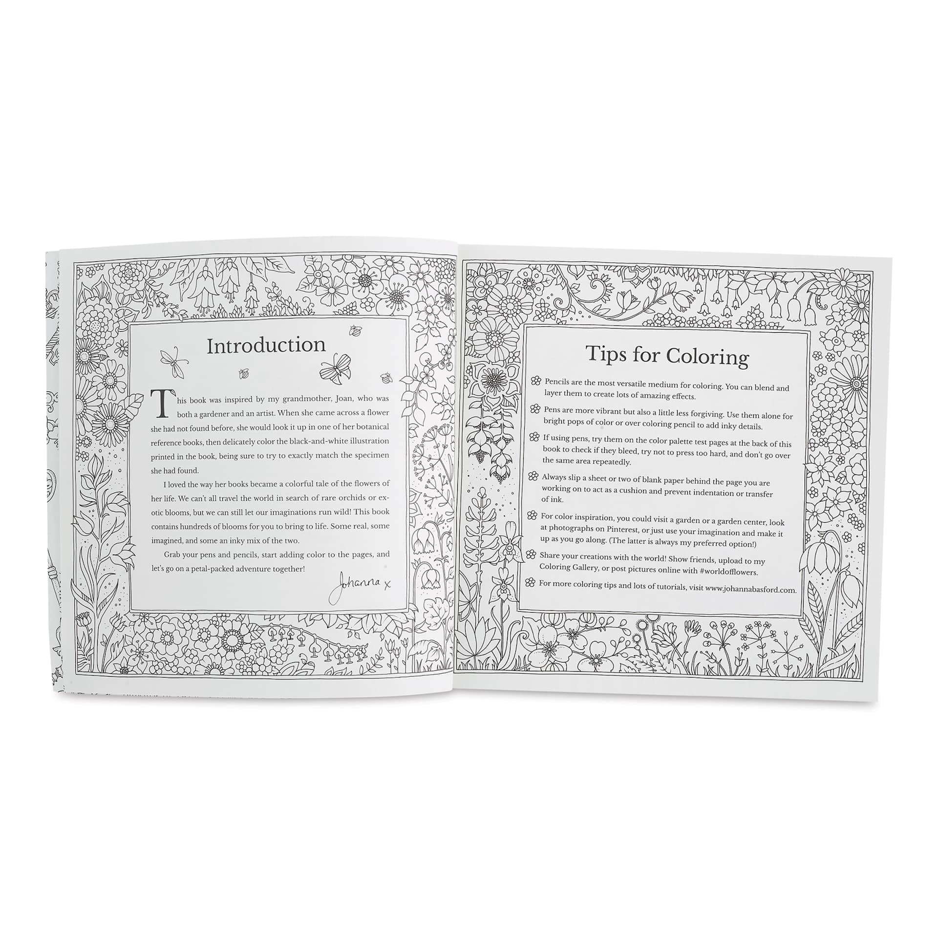 Rooms of Wonder Coloring Book (introduction and tips for coloring pages)