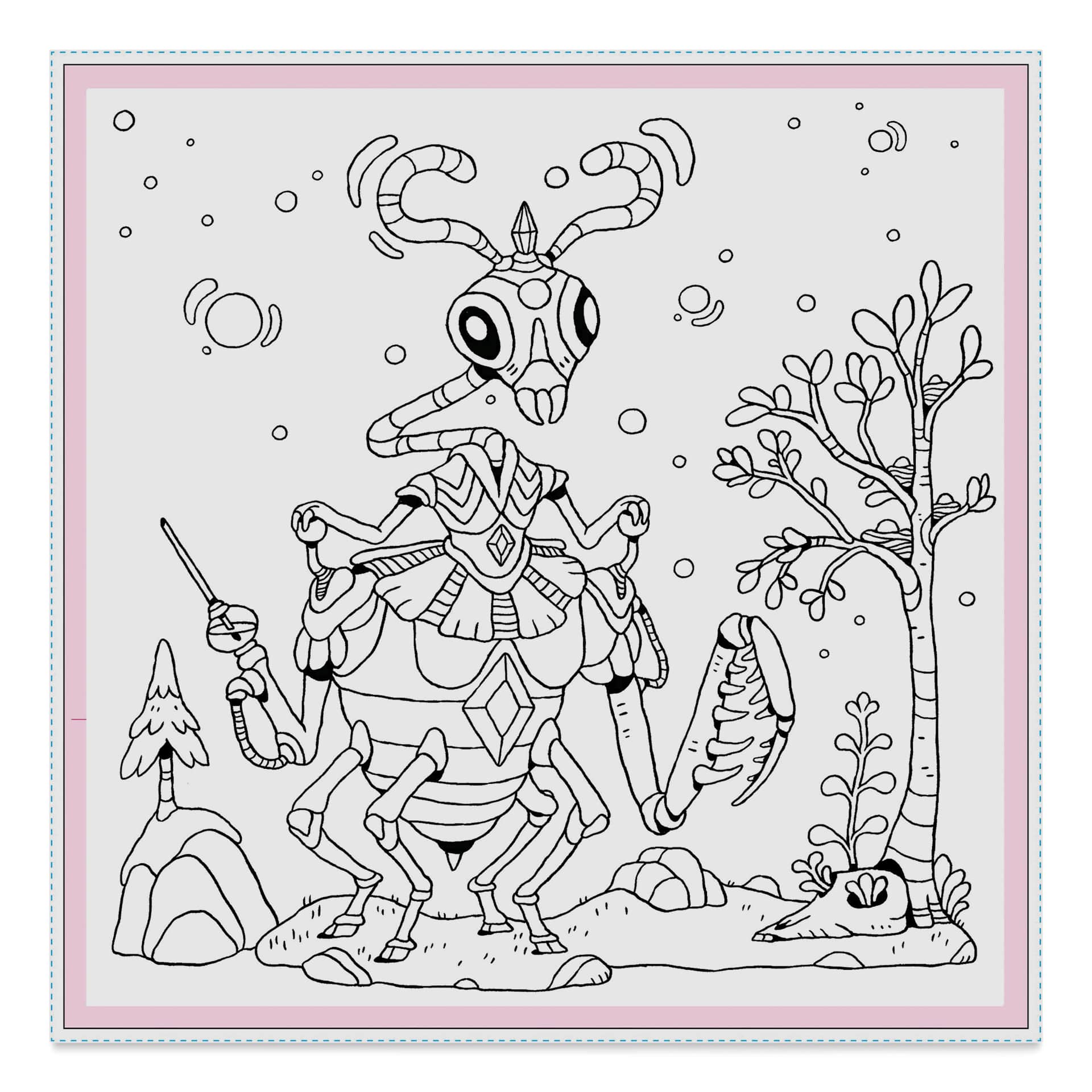The Lost Forest Coloring Book, creature