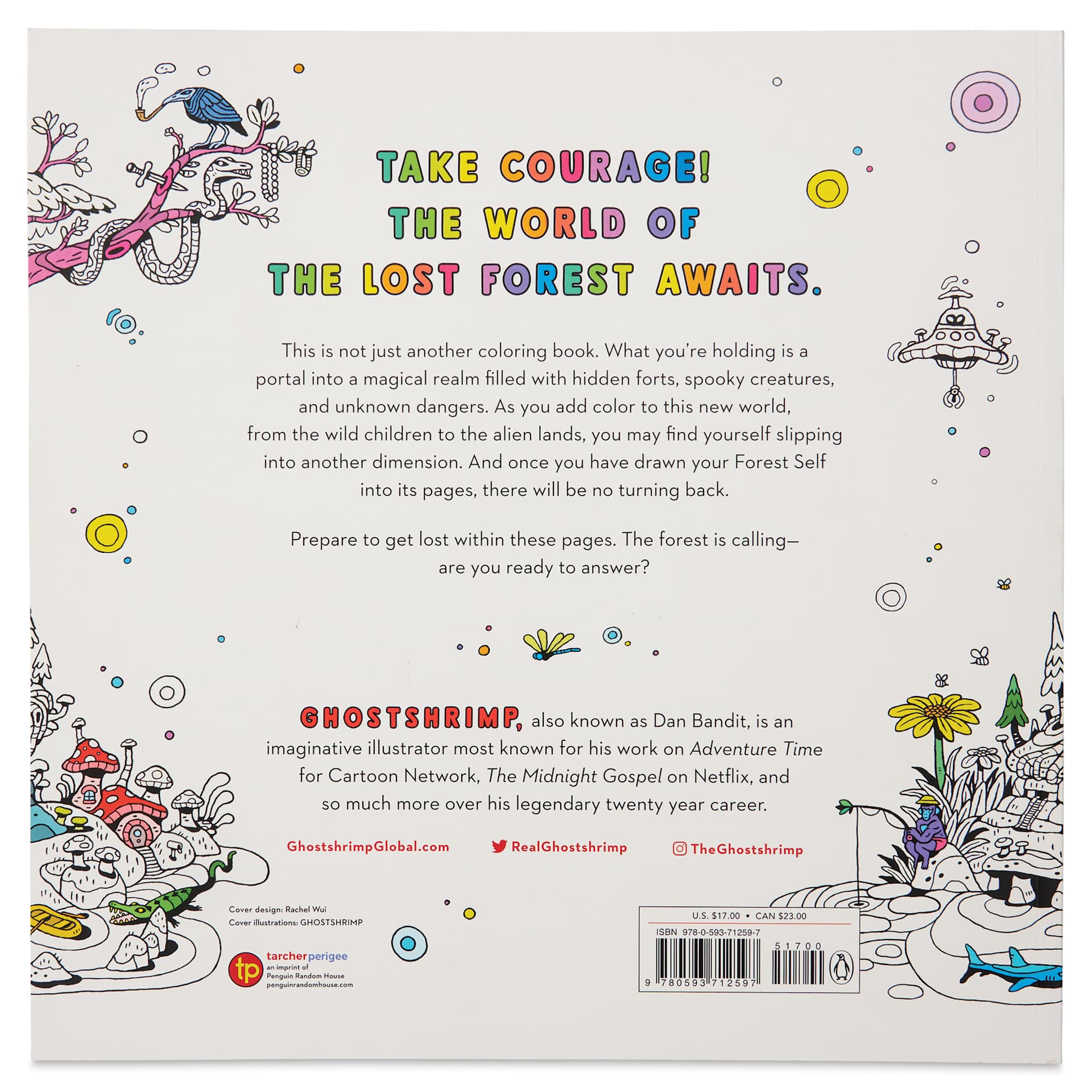 The Lost Forest Coloring Book, back cover