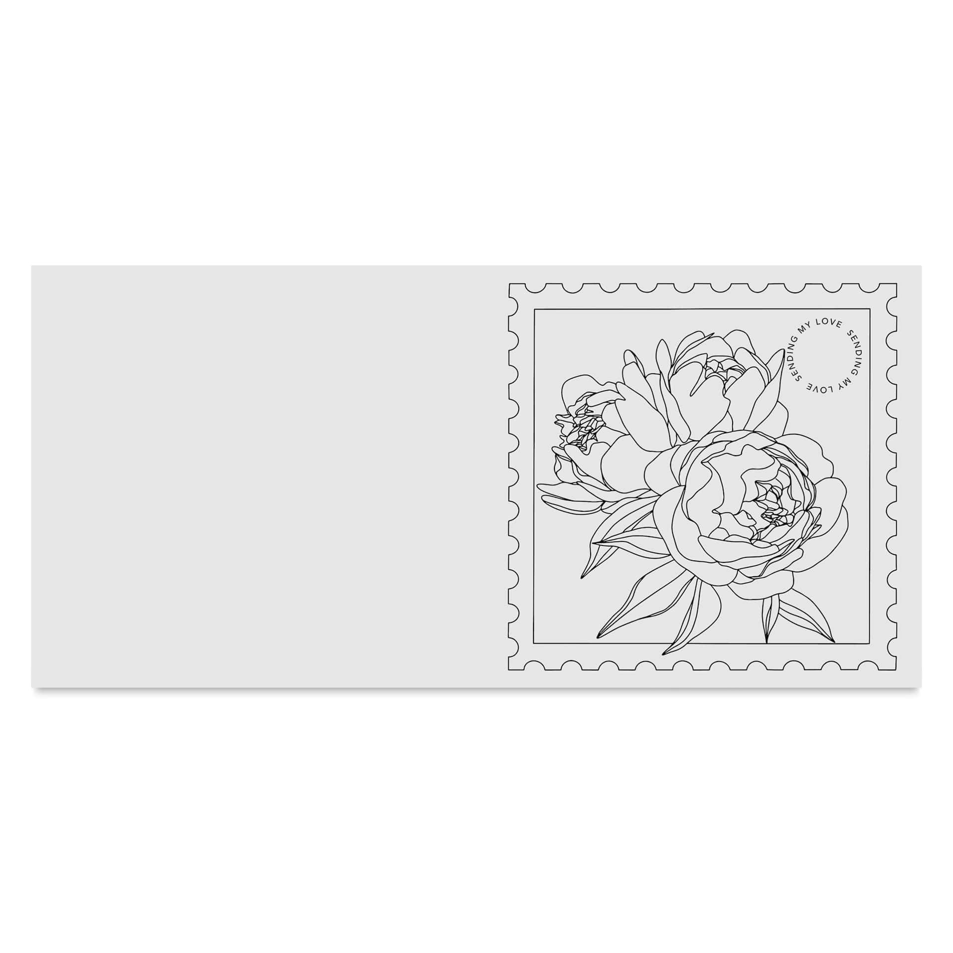 Love in Bloom Coloring Book, flowers