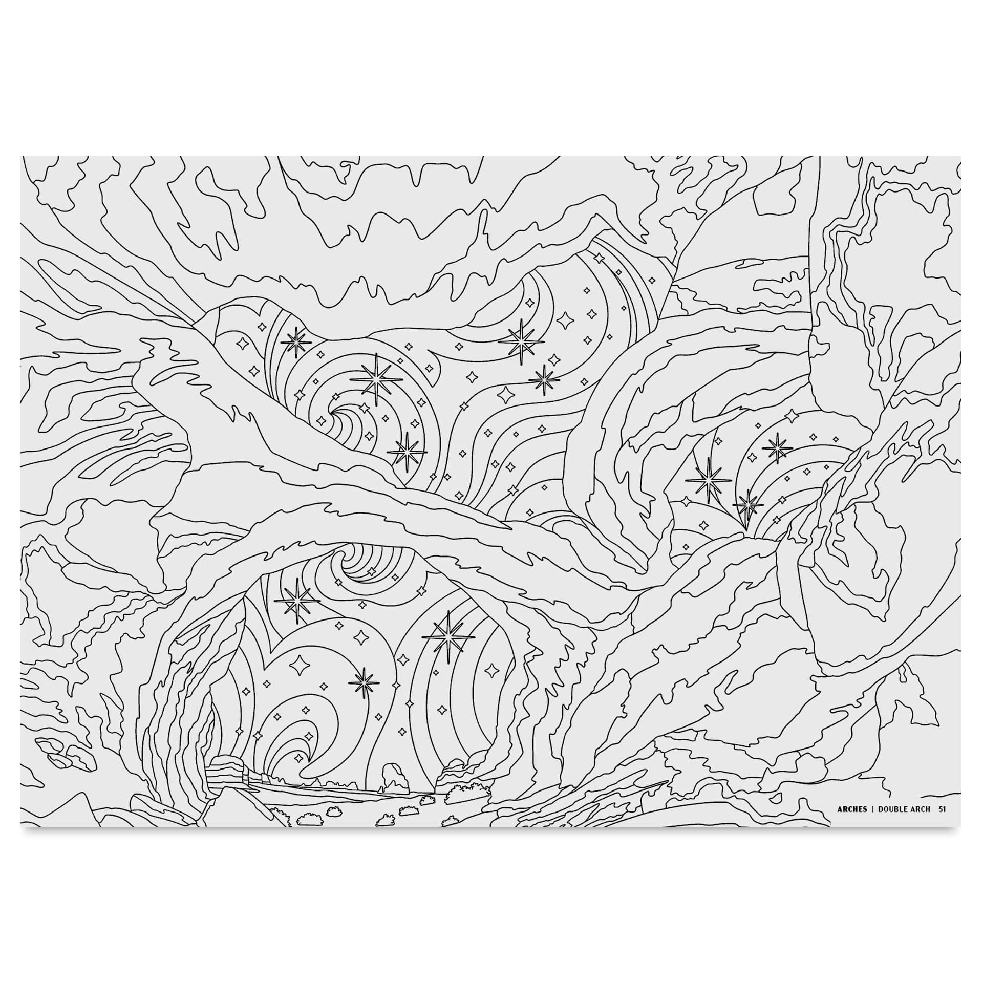 The National Parks: A Coloring Book, open