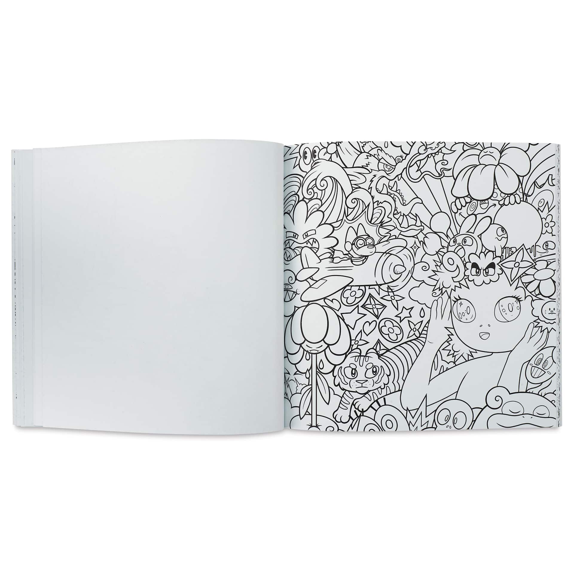 Doodletopia: A Coloring Book - 10" x 10", 96 Pages, cartoon characters