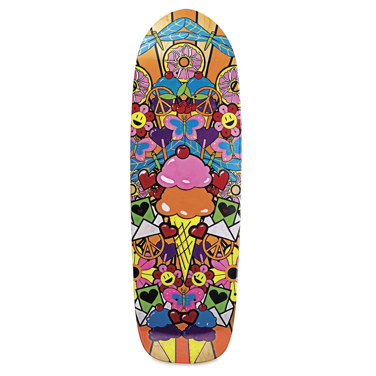 Point Distribution Skateboard Deck - Sample Artwork (Ice Cream Cone)