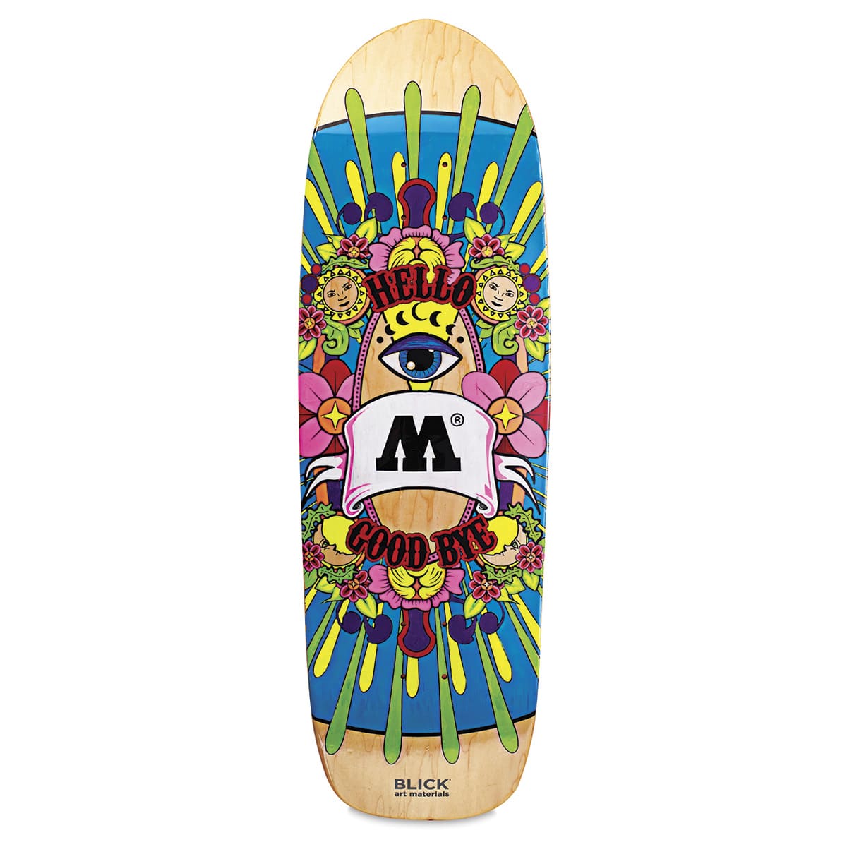 Point Distribution Skateboard Deck - Sample Artwork (Hello, Good-Bye Design)