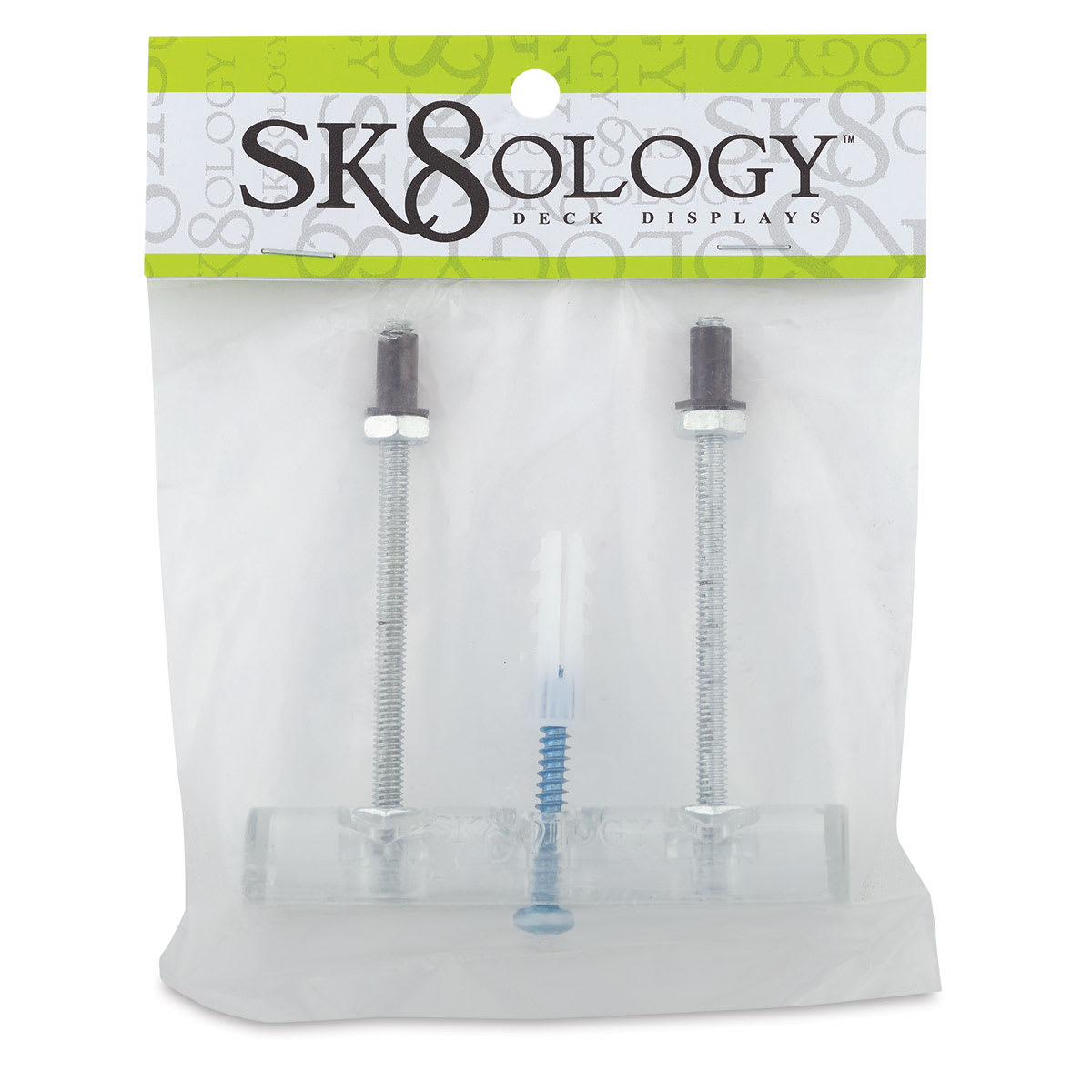 Sk8ology Skateboard Deck Display Wall Mount Hanger - Front of package