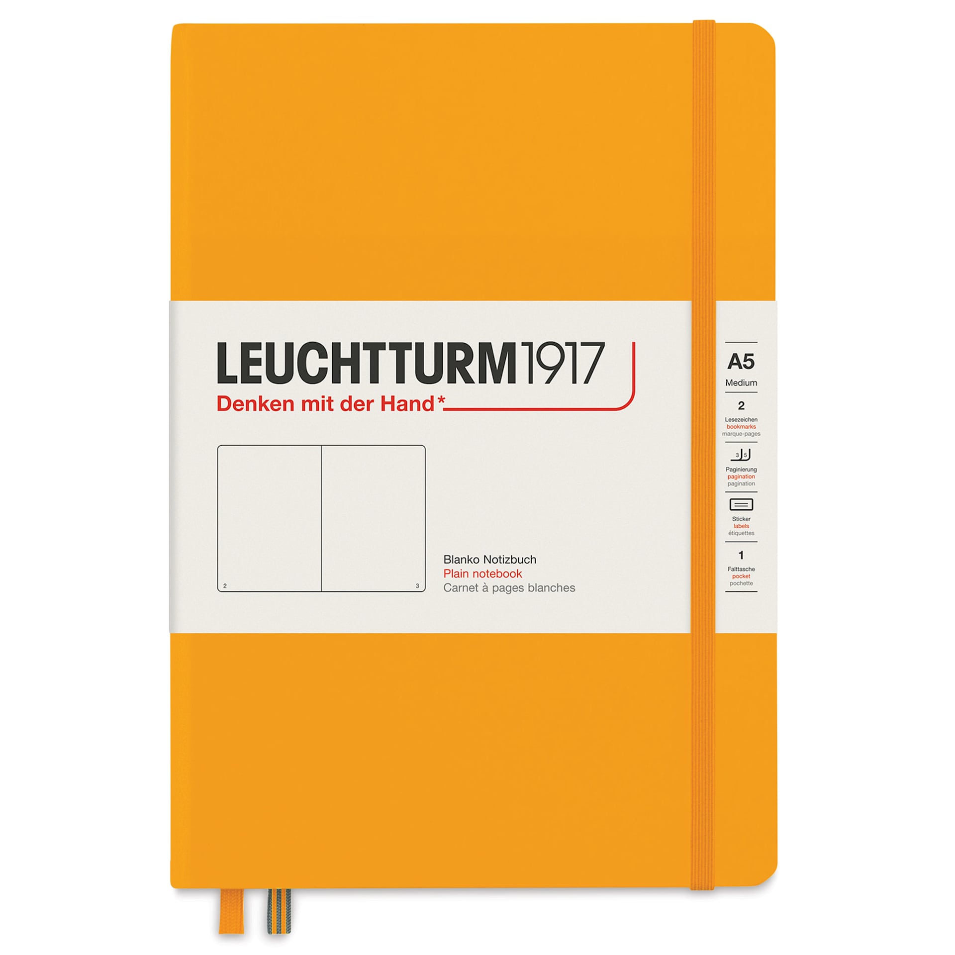 Leuchtturm1917 Blank Hardcover Notebook - Rising Sun, 5-3/4" x 8-1/4"