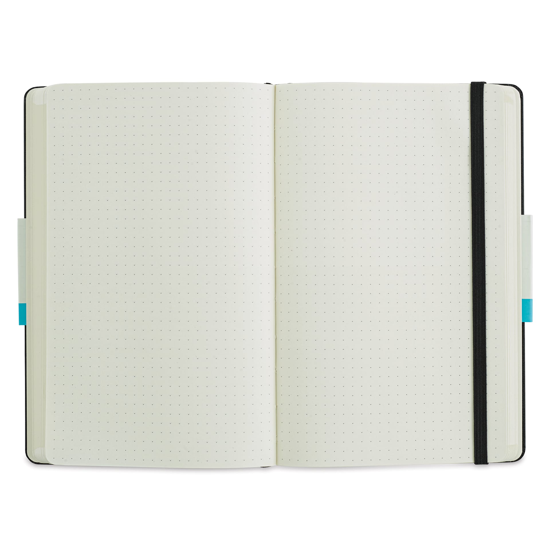Moleskine Classic Expanded Hardcover Notebook - Dotted, Black, Large, 8-1/4" x 5" (open)