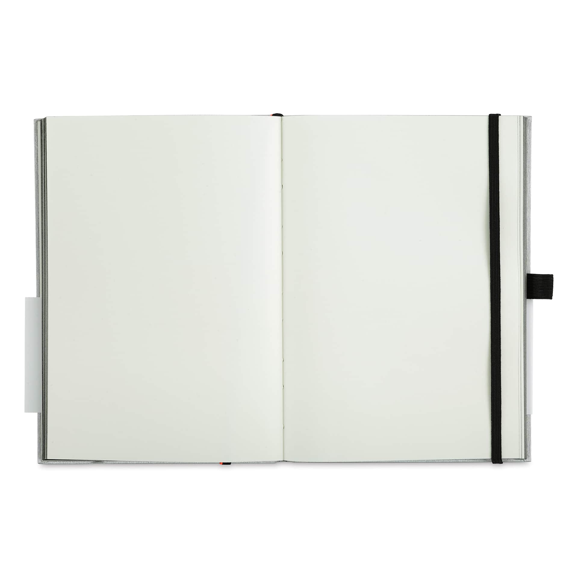 Lamy Hardcover Notebook - Black, Blank, 5.8" x 8.3" (open)