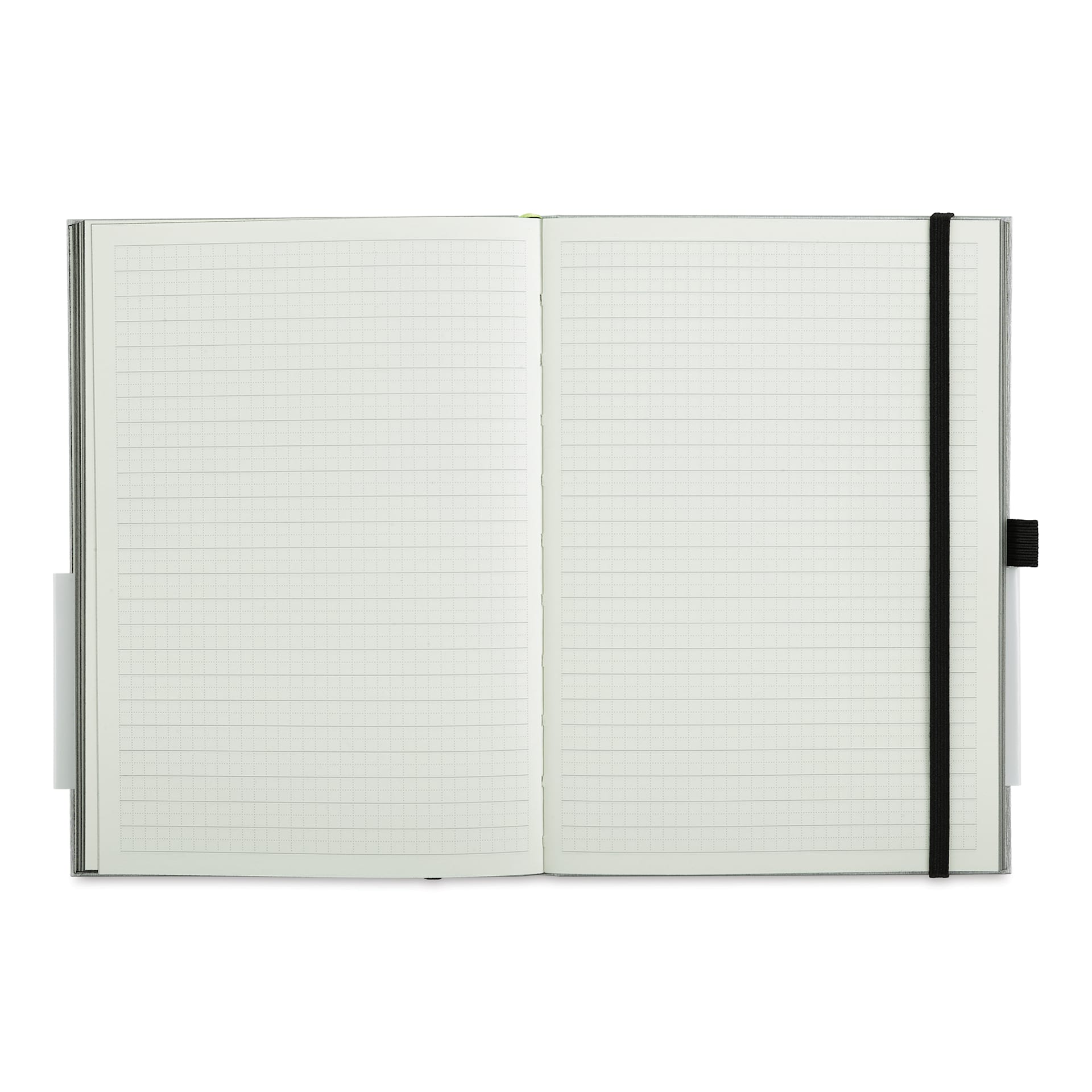 Lamy Hardcover Notebook - Black, Grid, 5.8" x 8.3" (open)