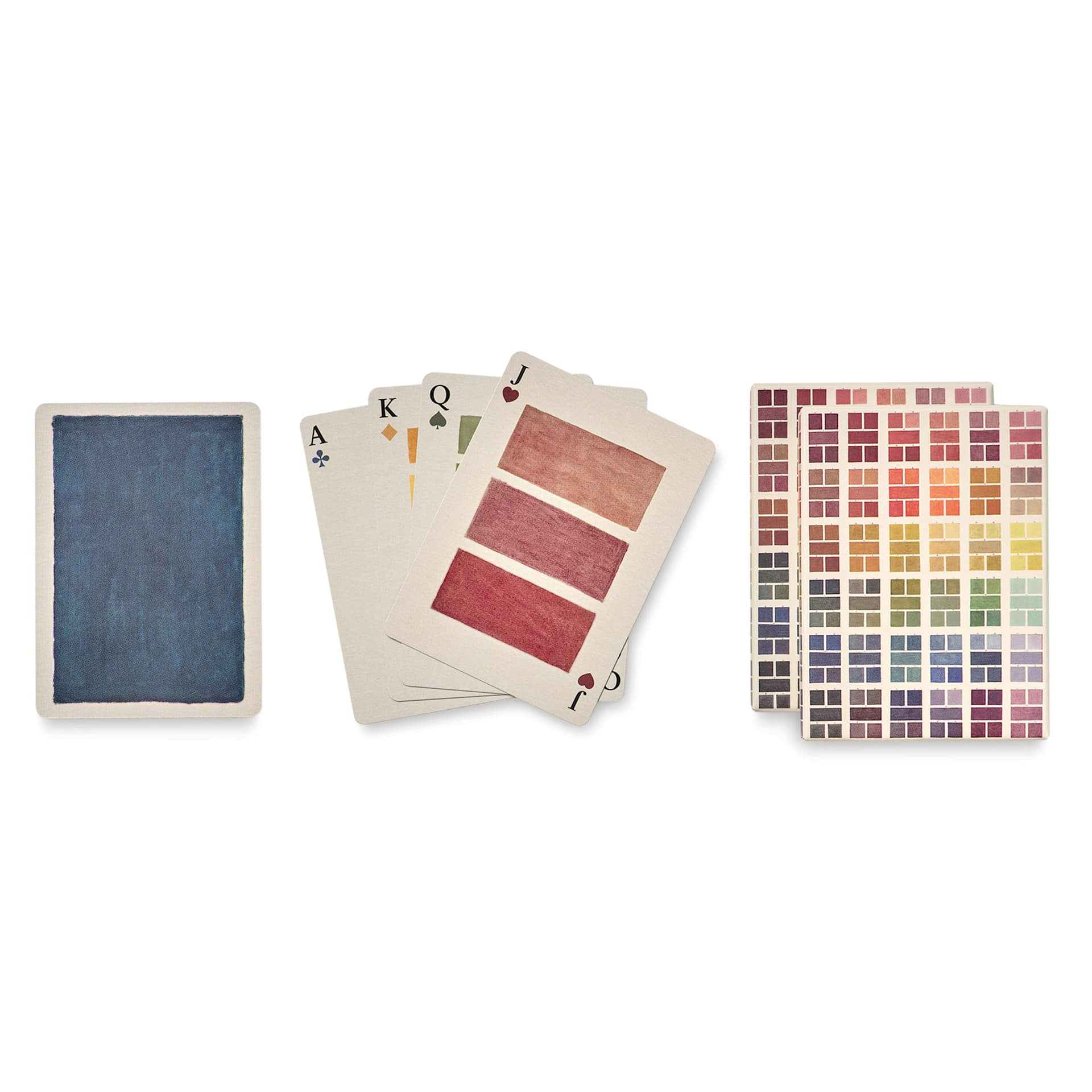 Roomytown Watercolor Swatches Playing Card Set, cards out of packaging