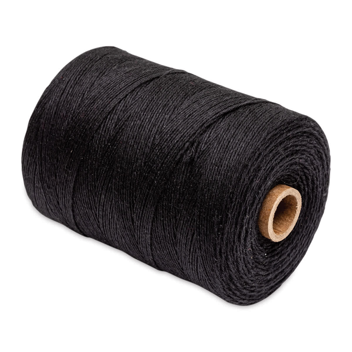 Maysville Cotton Warp - 800 Yards, Black - laying flat