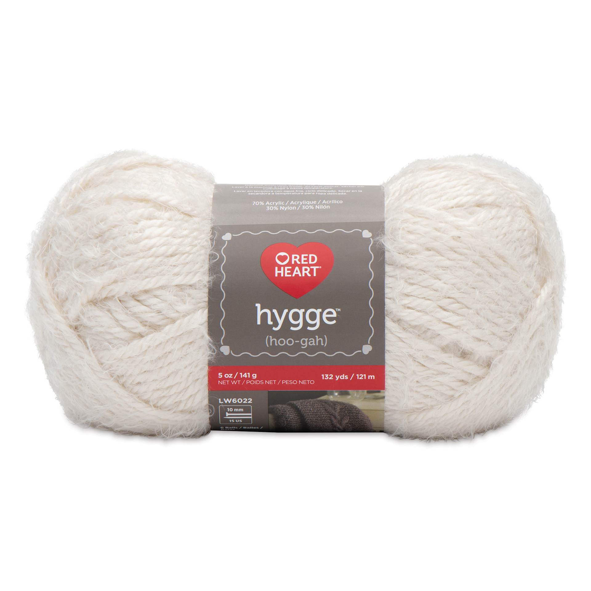 Red Heart Hygge Yarn - Pearl, 132 yds
