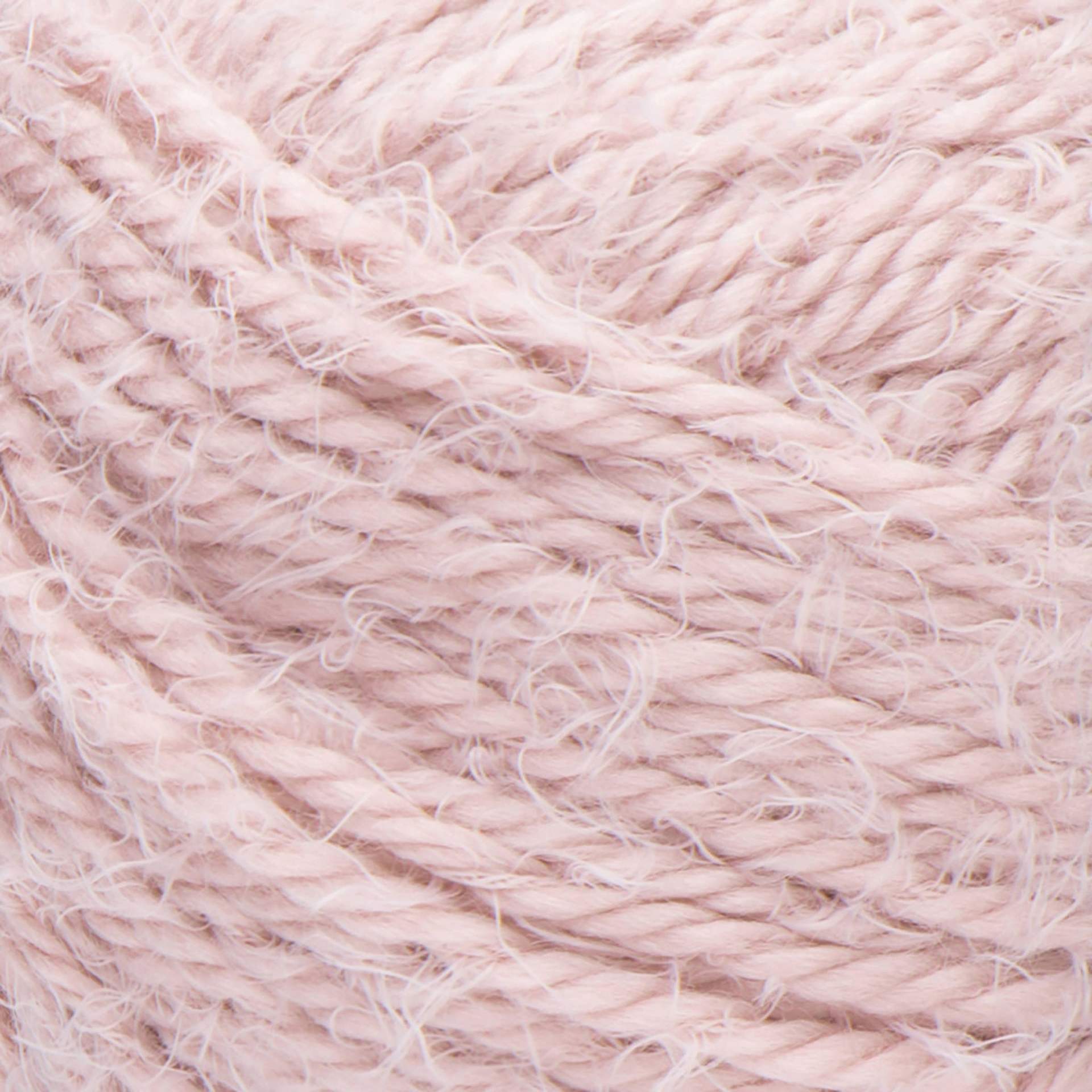 Red Heart Hygge Yarn - Powder, close-up