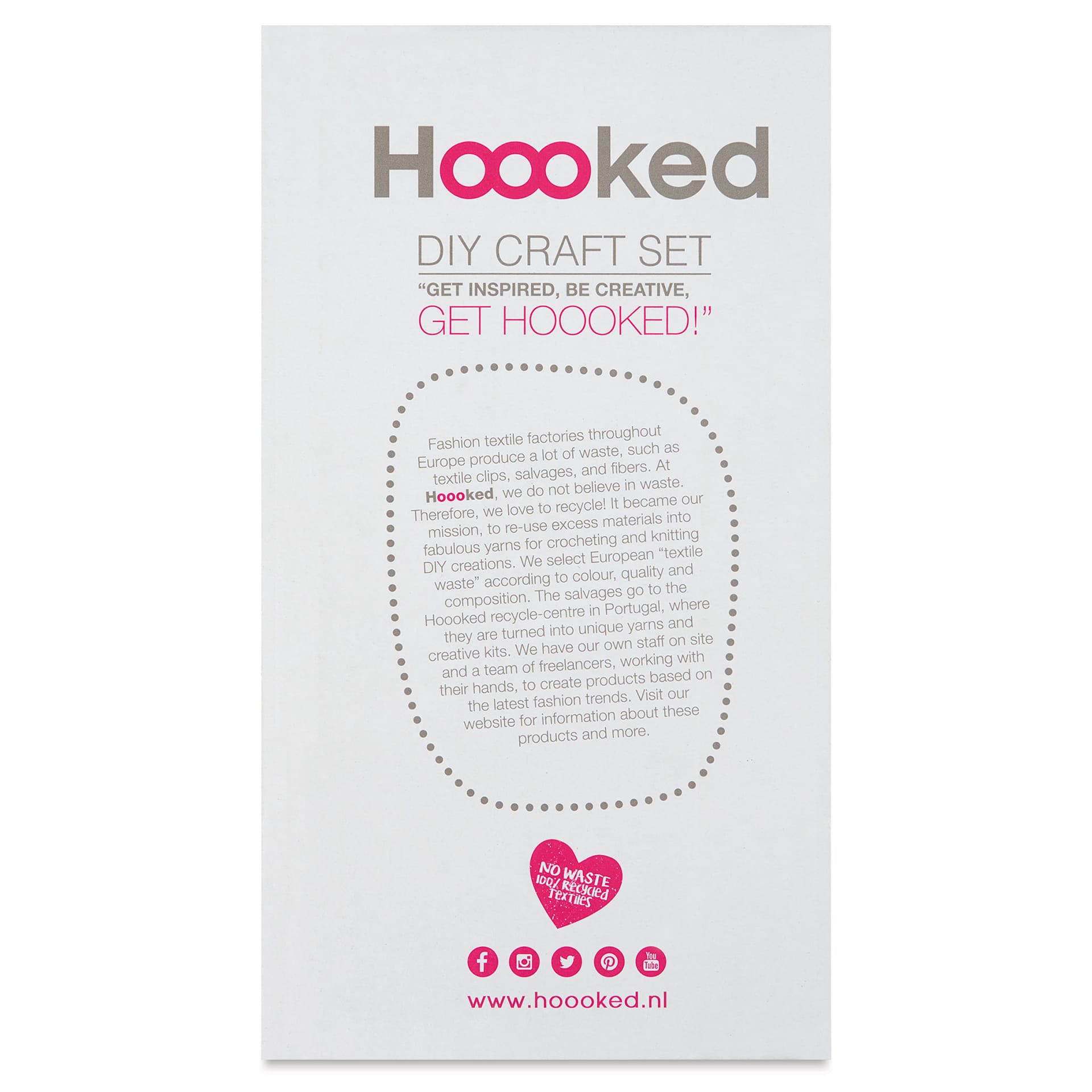 Hooked Zpagetti Macrame Hanging Basket Kit - Black, back of packaging