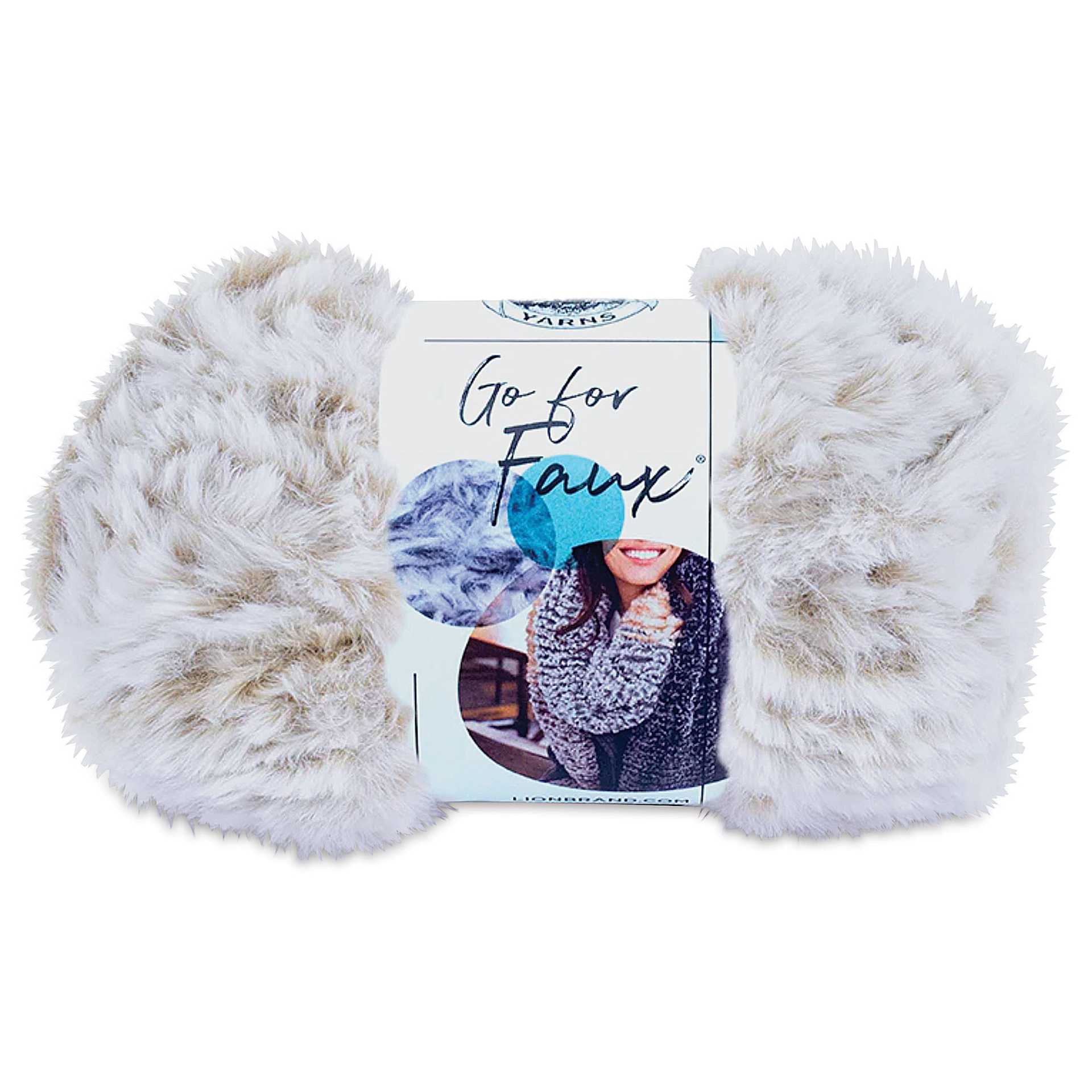 Lion Brand Go For Faux Yarn - Blonde Elk, 65 yds