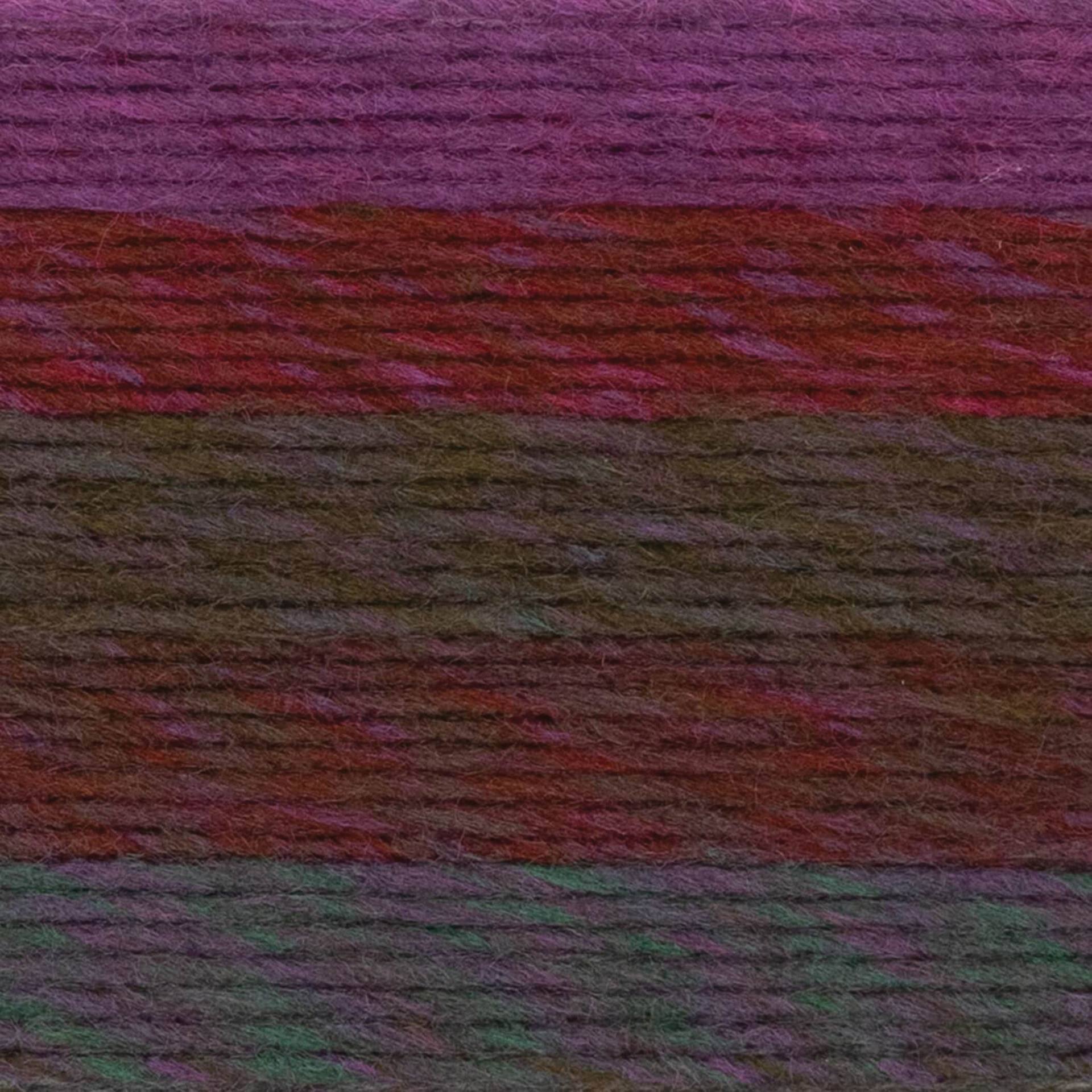 Lion Brand Ferris Wheel Yarn- Cinnabar close up showing texture of completed pattern
