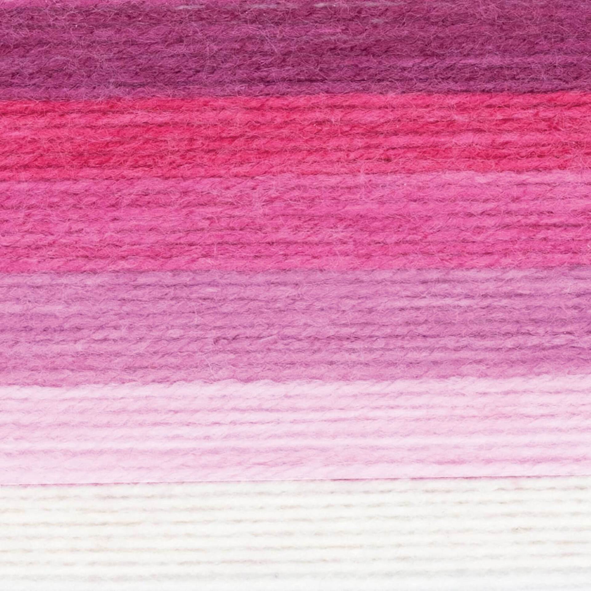 Lion Brand Mandala Yarn - Cupid, 590 yards close up showing completed pattern texture