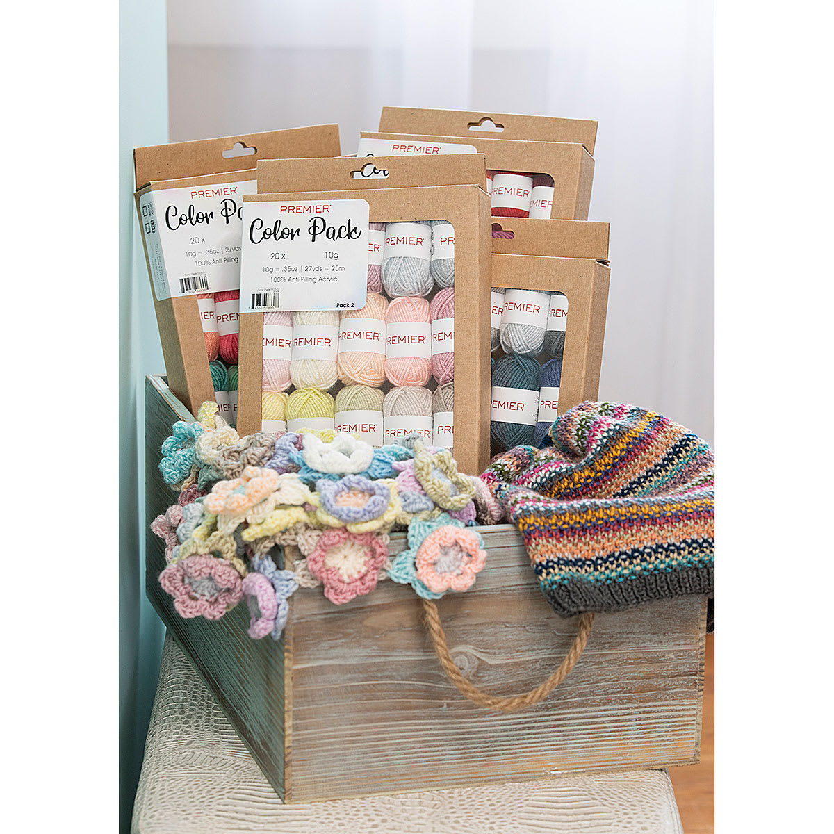 Premier Yarn Color Packs (Shown in use)
