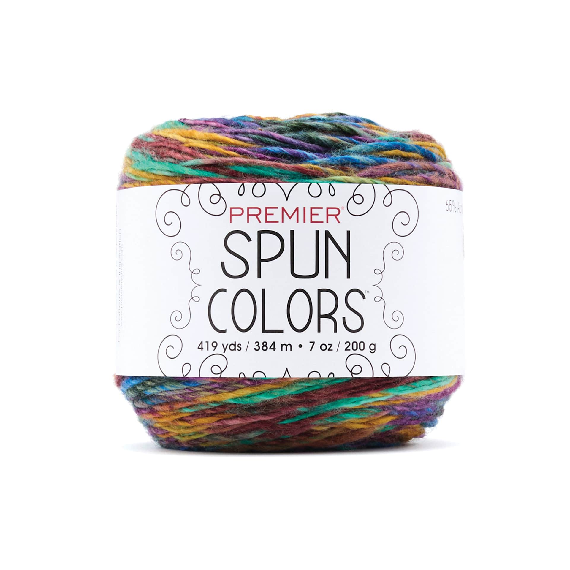 Premier Yarn Spun Colors Yarn - Stained Glass, 419 yds