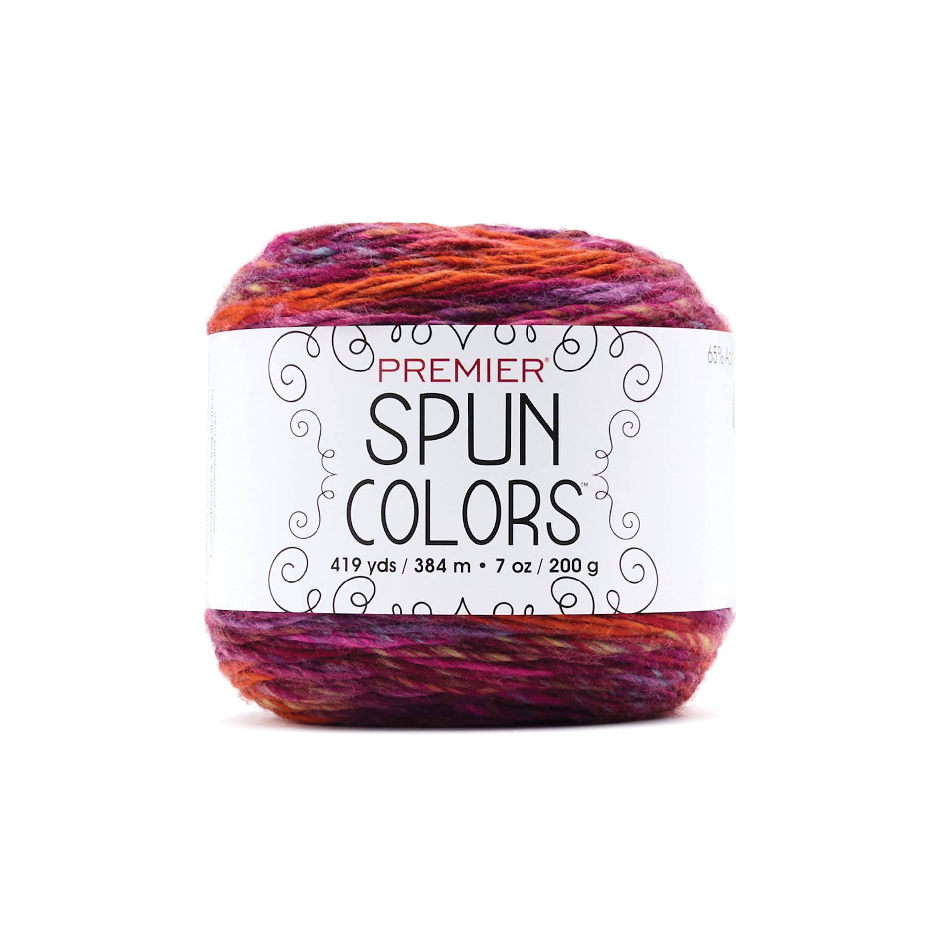 Premier Yarn Spun Colors Yarn - Aloha Lava, 419 yds