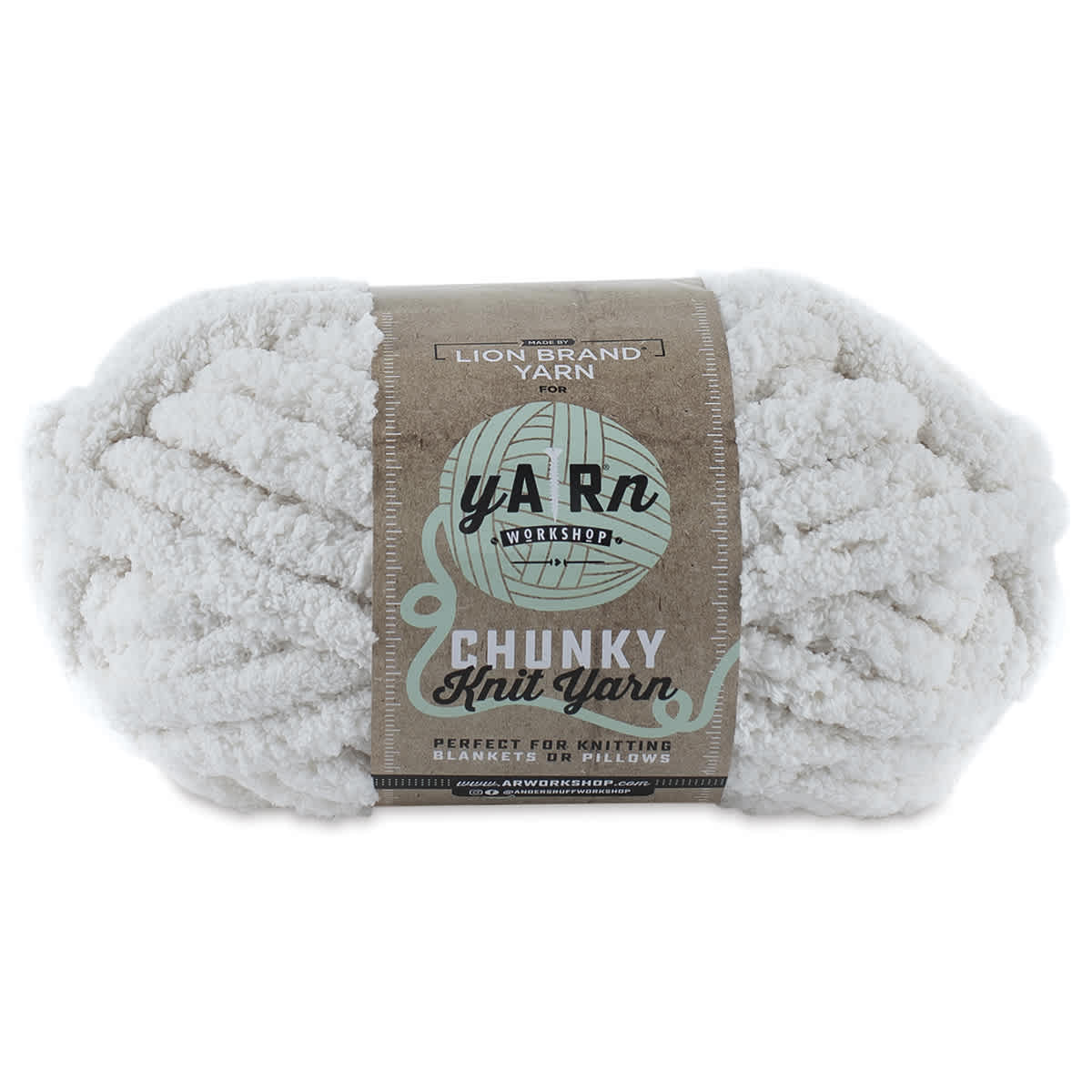 Lion Brand AR Workshop Chunky Knit Yarn - Husk, 28 yds