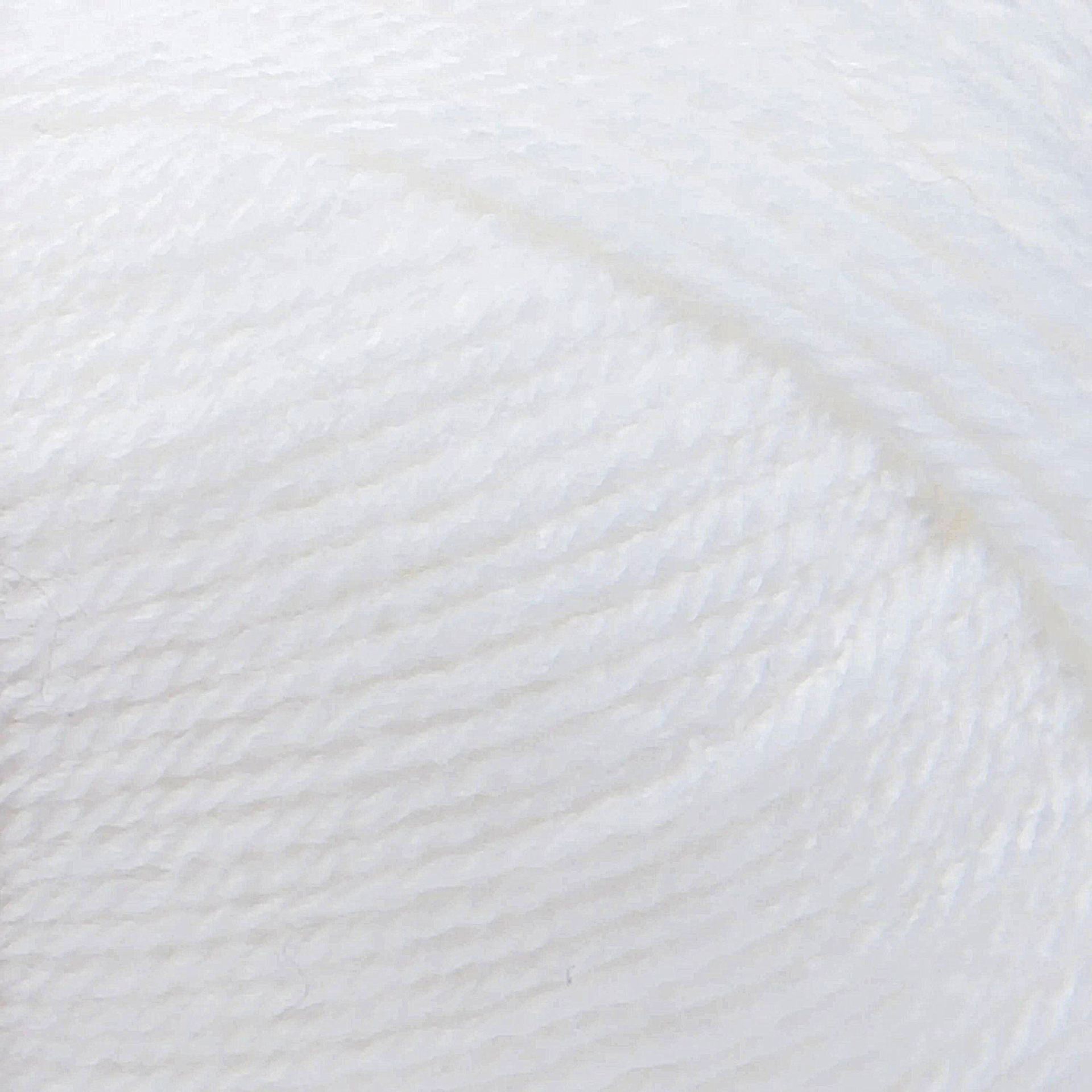 Lion Brand Basic Stitch Anti-Pilling Yarn - White, close-up