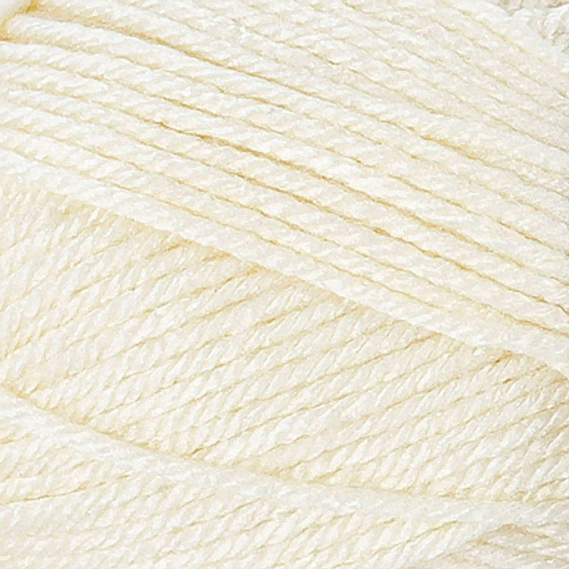 Lion Brand Basic Stitch Anti-Pilling Yarn - Ecru, close-up