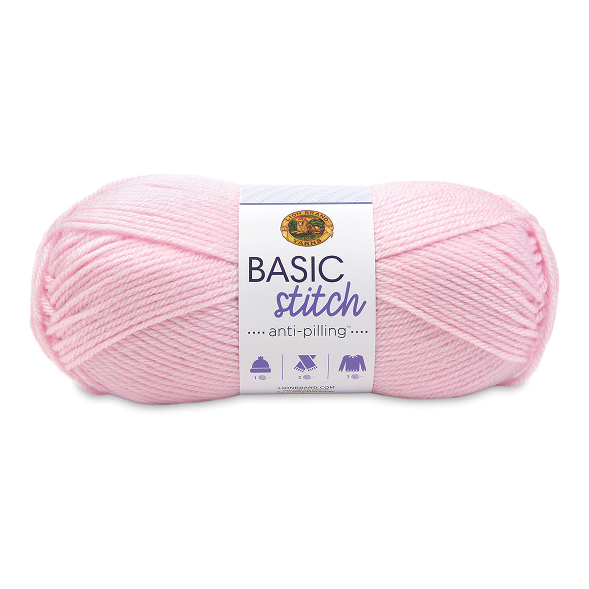 Lion Brand Basic Stitch Anti-Pilling Yarn - Baby Pink